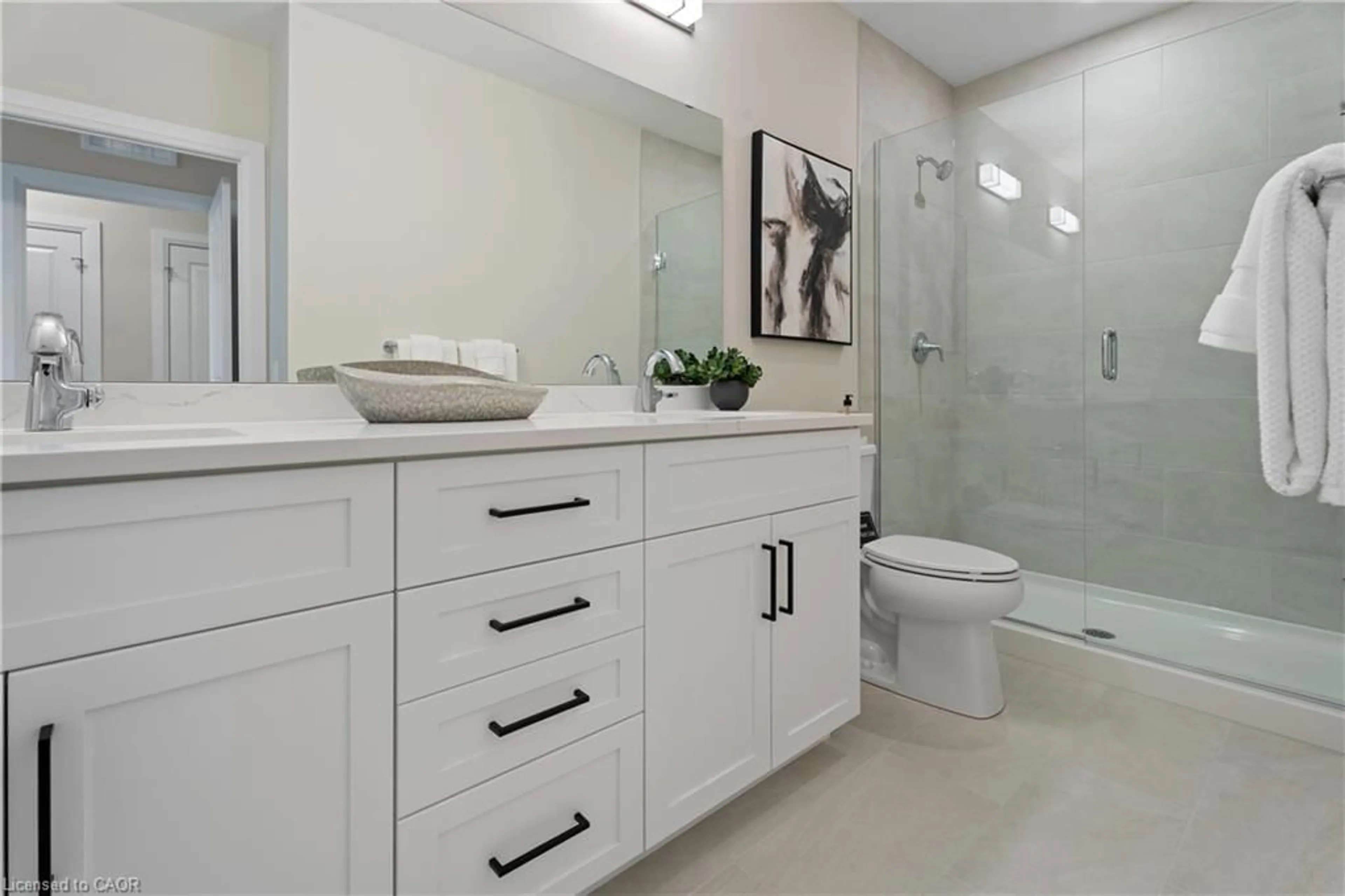 Contemporary bathroom, ceramic/tile floor for 1882 Gordon Street St #209, Guelph Ontario N1K 0P6