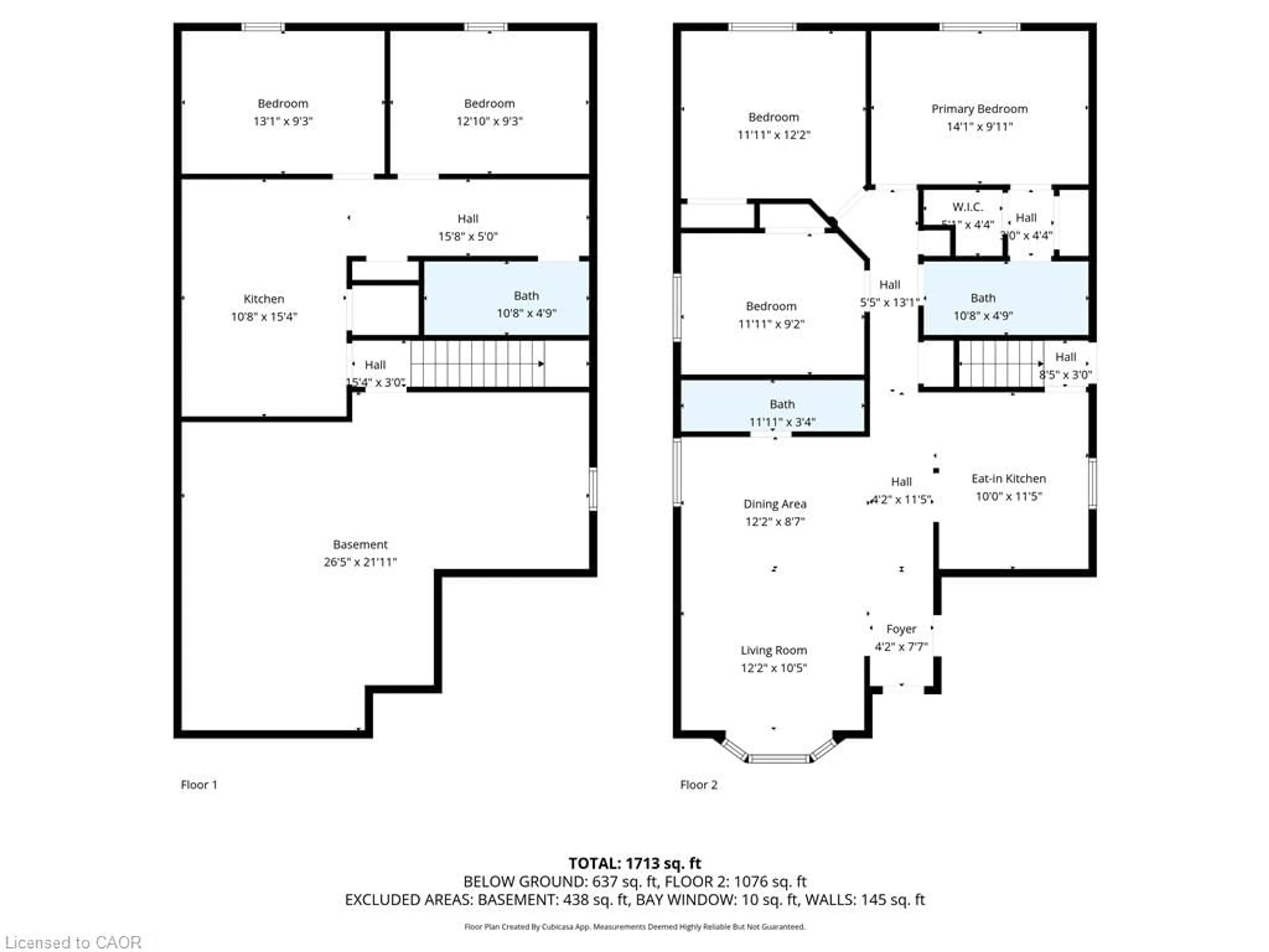 Floor plan for 46 Bonaparte Lane, London Ontario N5V 4A8
