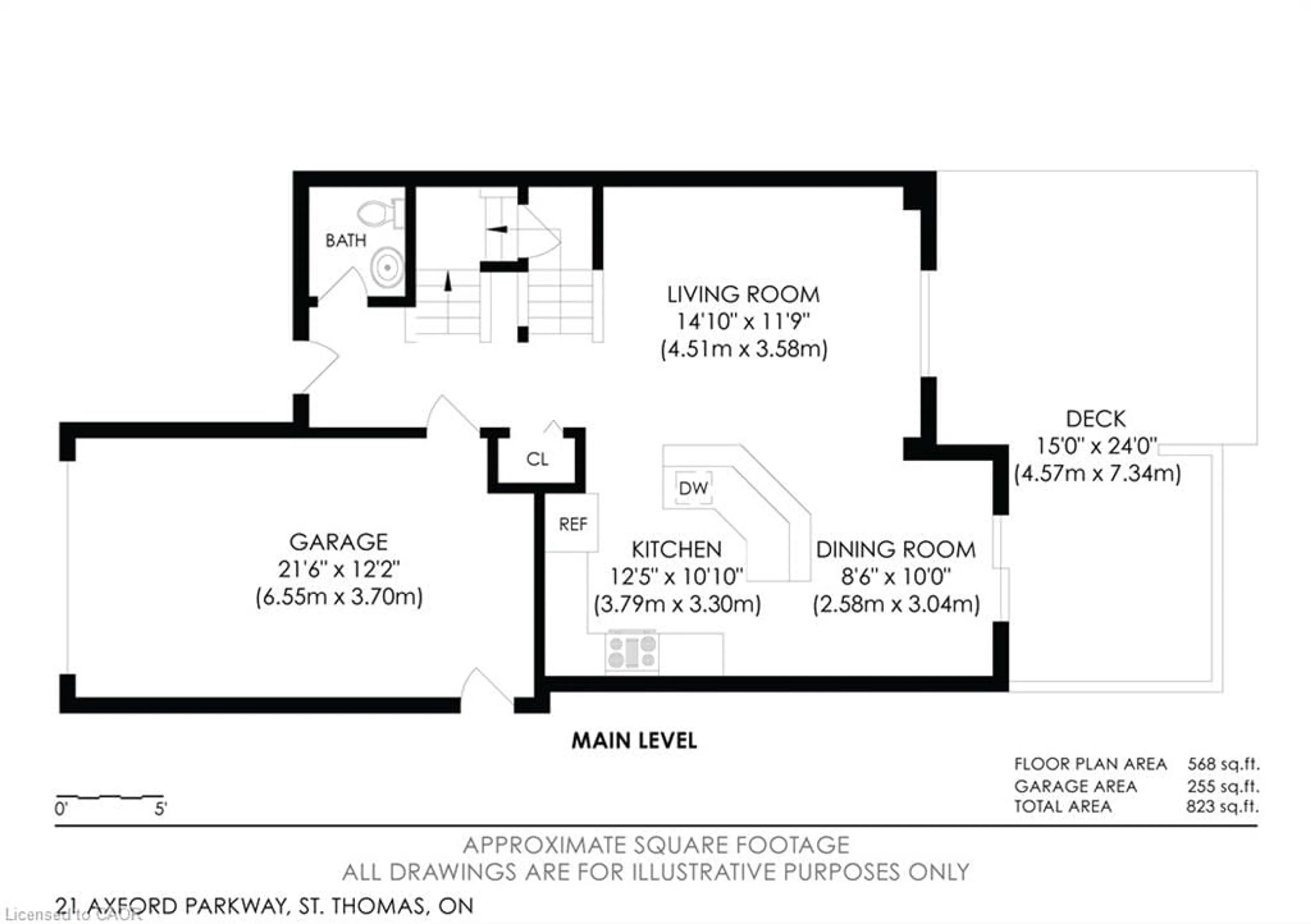 Floor plan for 21 Axford Pky, St. Thomas Ontario N5R 6E6