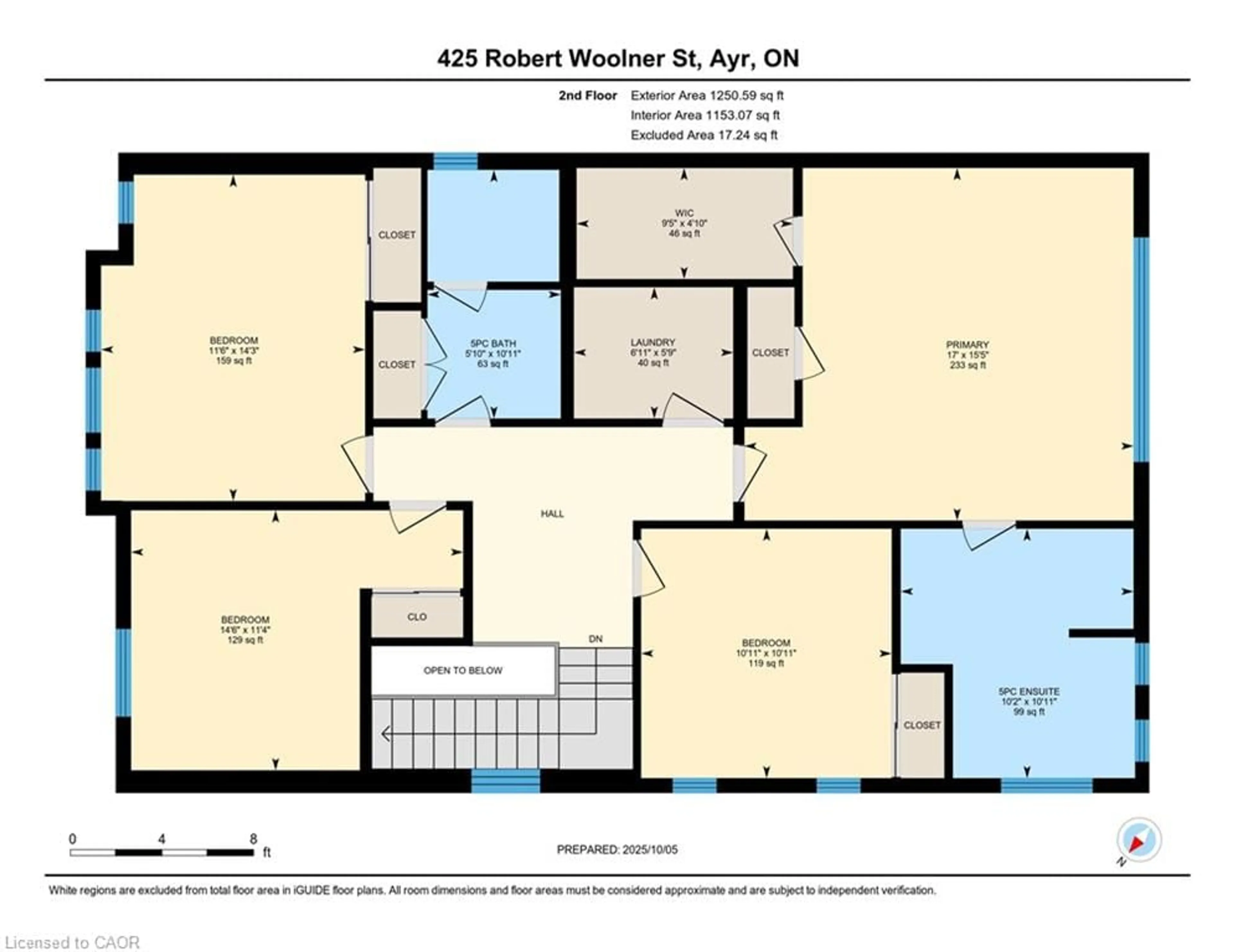 Floor plan for 425 Robert Woolner St, Ayr Ontario N0B 1E0