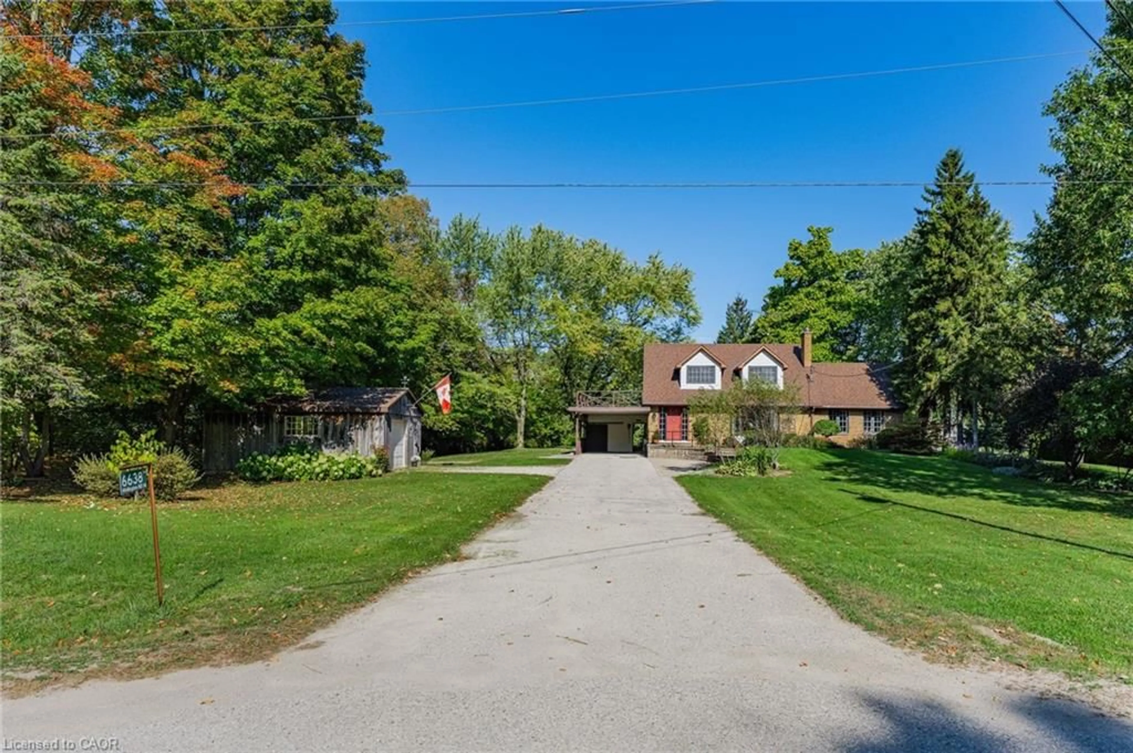 A pic from outside/outdoor area/front of a property/back of a property/a pic from drone, street for 6638 Wellington 34 Rd, Puslinch Ontario N3C 2V4