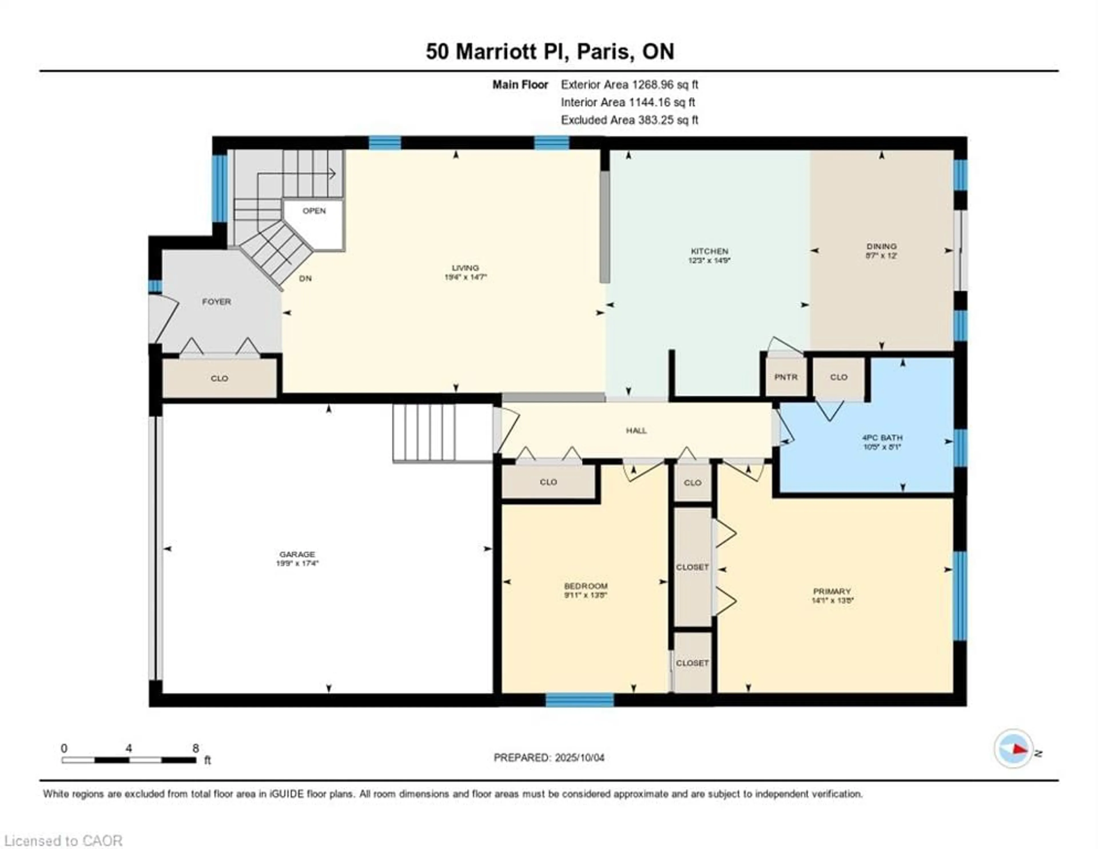 Floor plan for 50 Marriott Pl, Paris Ontario N3L 4G1