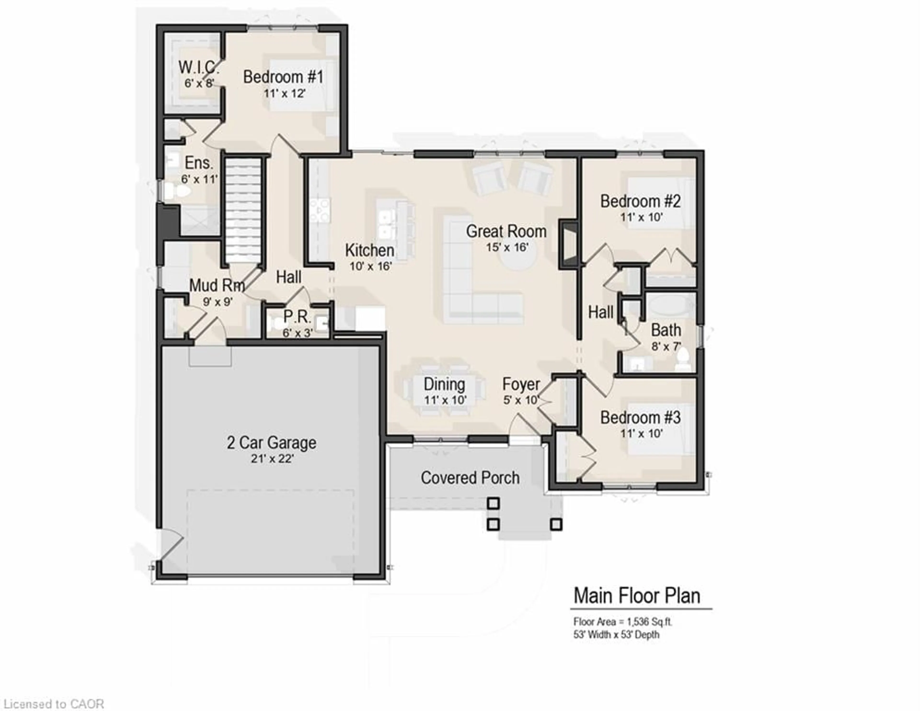Floor plan for 32035 Bell Rd #Lot 1, Wainfleet Ontario L0S 1V0
