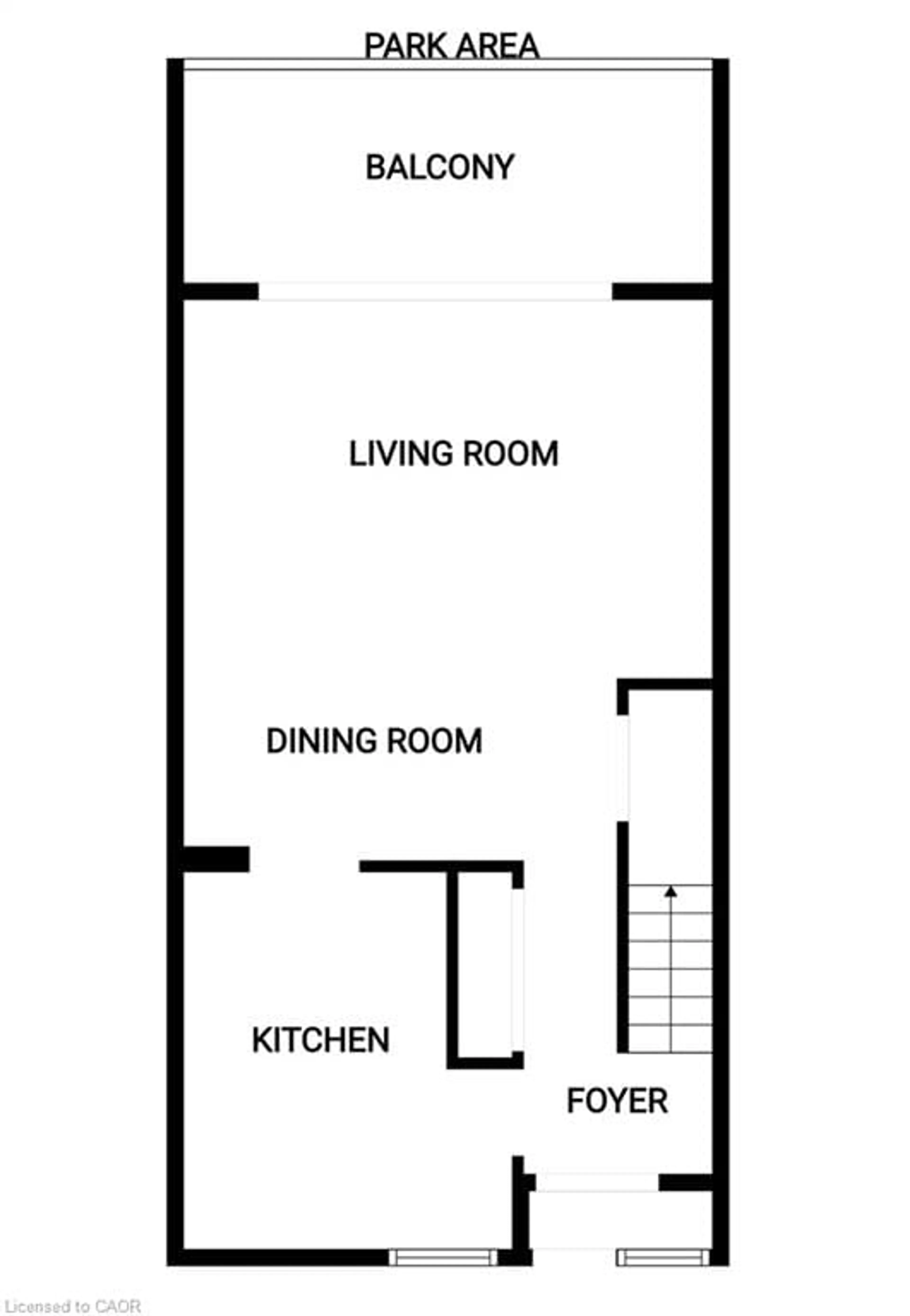 Floor plan for 350 Quigley Rd #212, Hamilton Ontario L8K 5N2