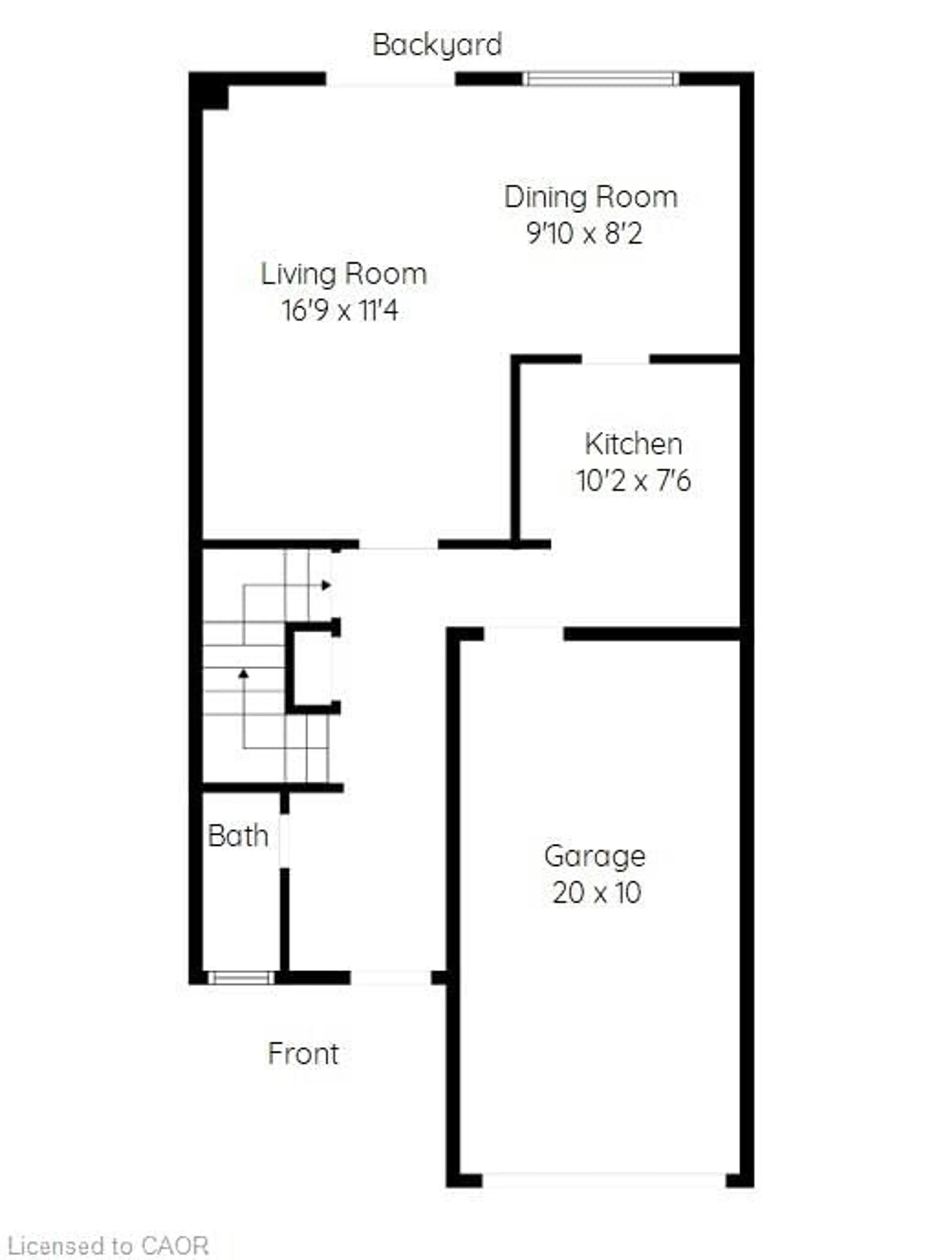 Floor plan for 5010 Friesen Blvd #8, Beamsville Ontario L0R 1B5