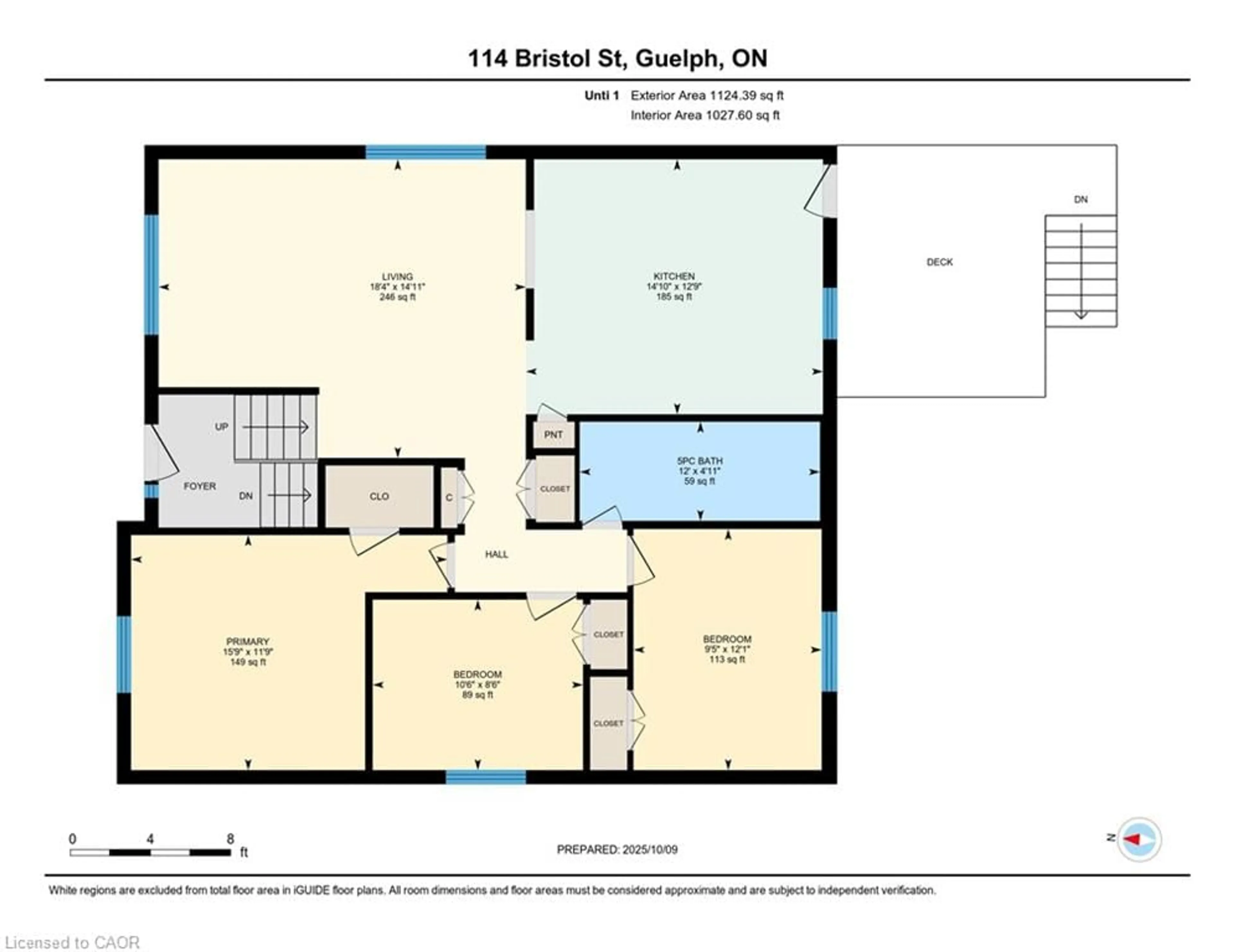 Floor plan for 114 Bristol St, Guelph Ontario N1H 3L6
