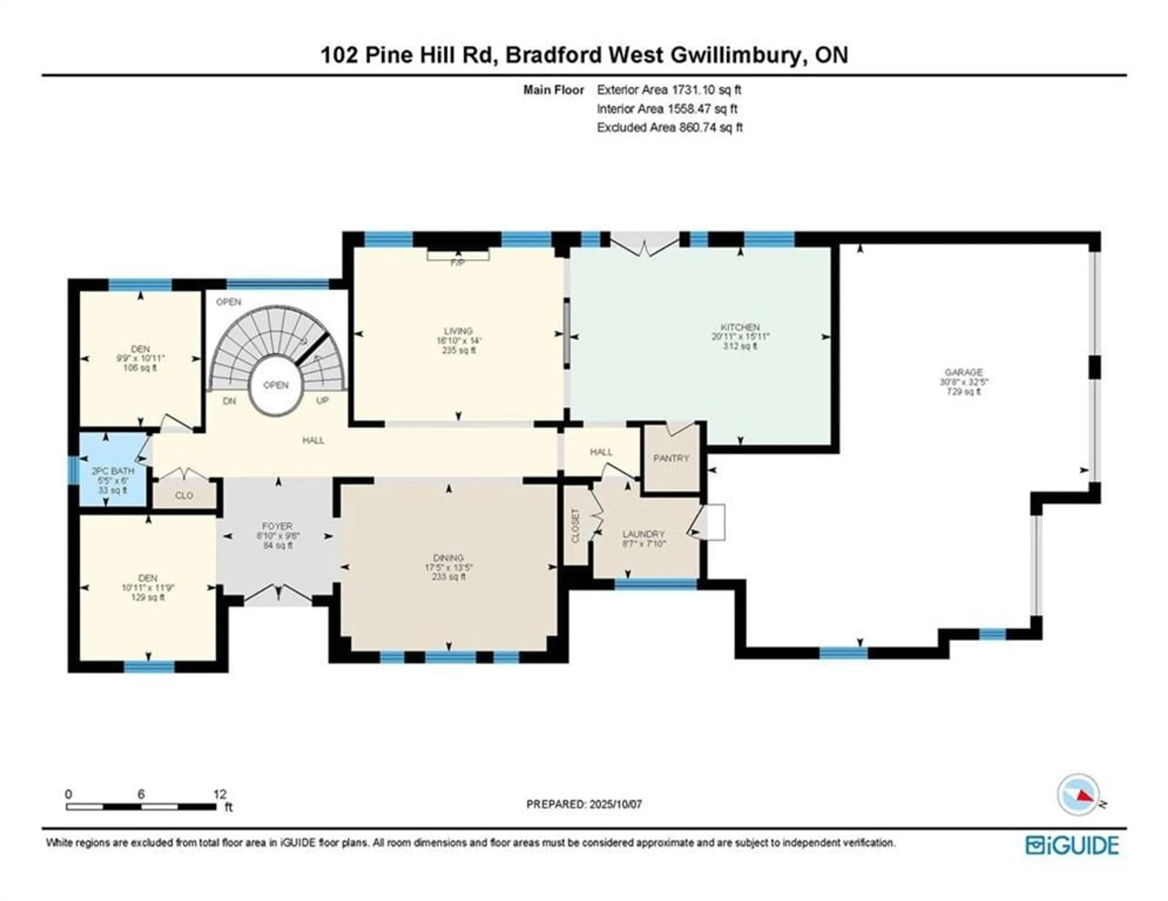 Floor plan for 102 Pine Hill Road, Bradford Ontario L3Z 0H1