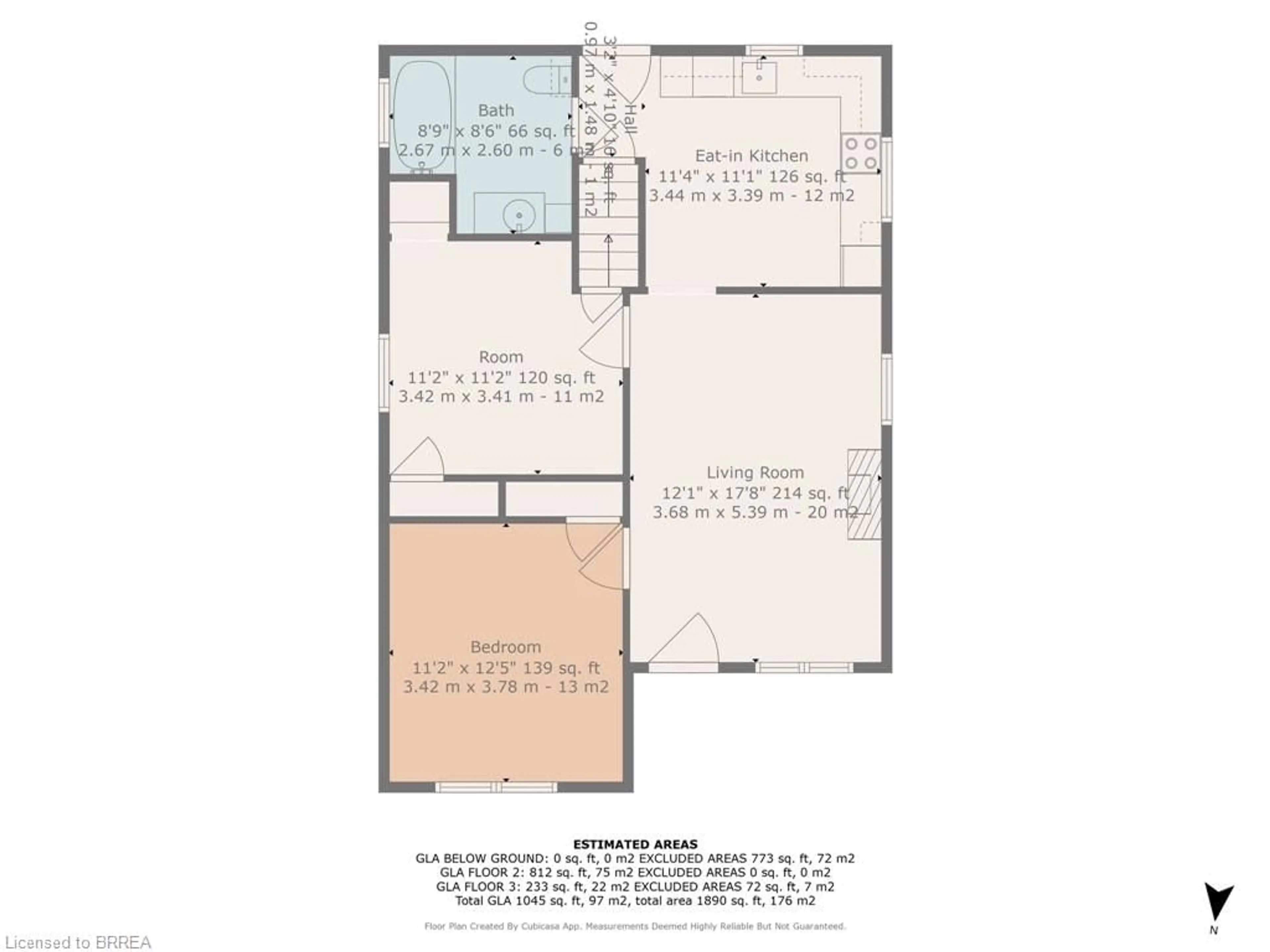 Floor plan for 19 Alice St, Brantford Ontario N3R 1Y1