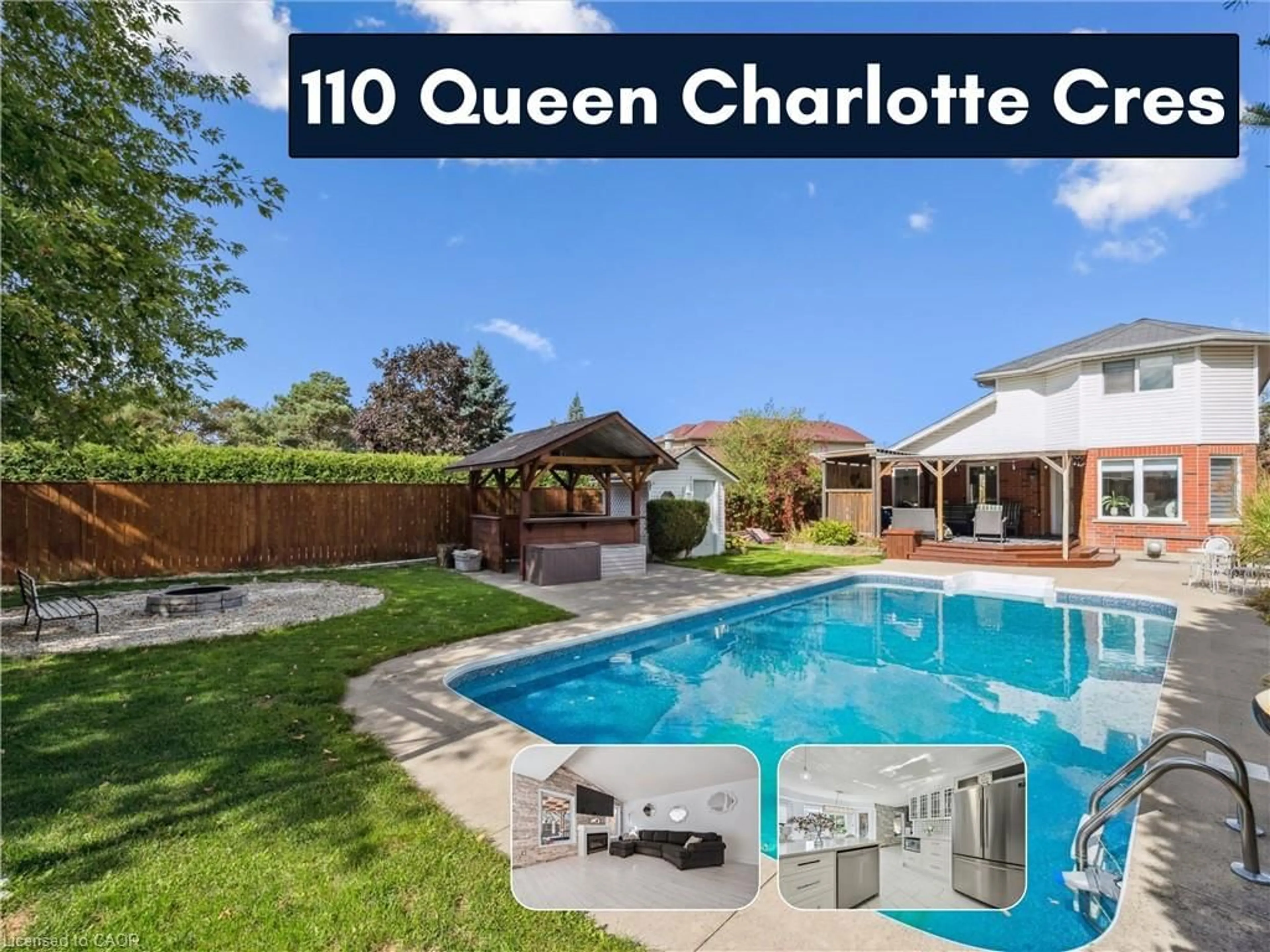 A pic from outside/outdoor area/front of a property/back of a property/a pic from drone, street for 110 Queen Charlotte Cres, Kitchener Ontario N2E 3N6