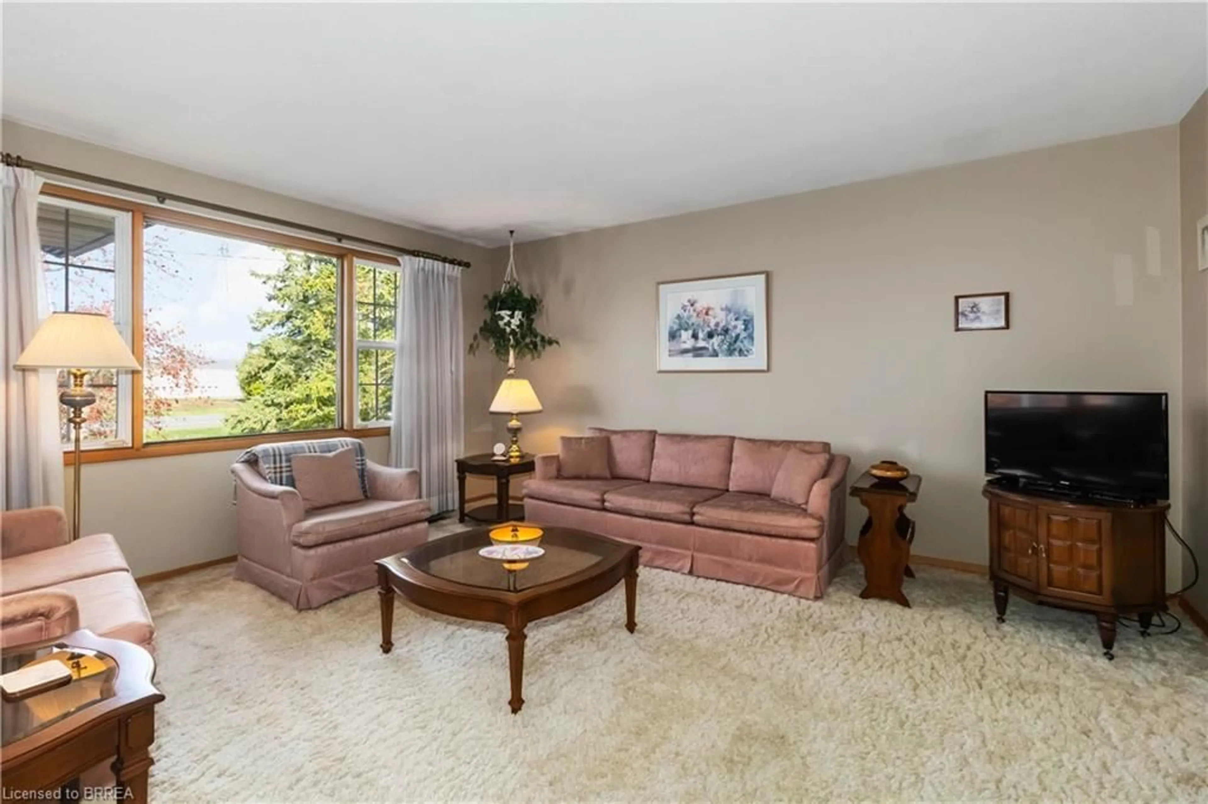 Living room with furniture, carpet floor for 725 Hwy 54, Brantford Ontario N3S 0G2