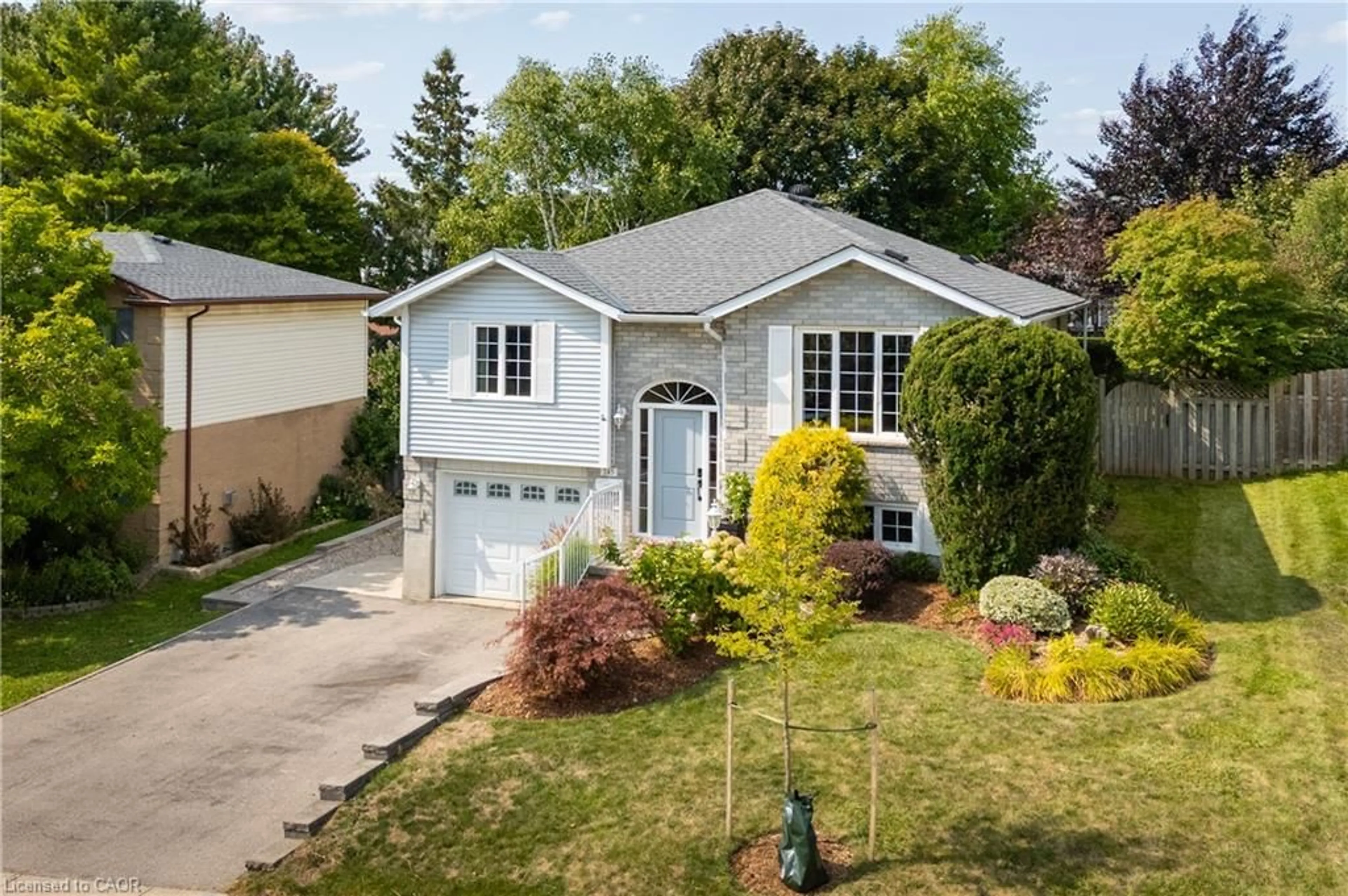 Home with vinyl exterior material, street for 245 Stephanie Dr, Guelph Ontario N1K 1L8
