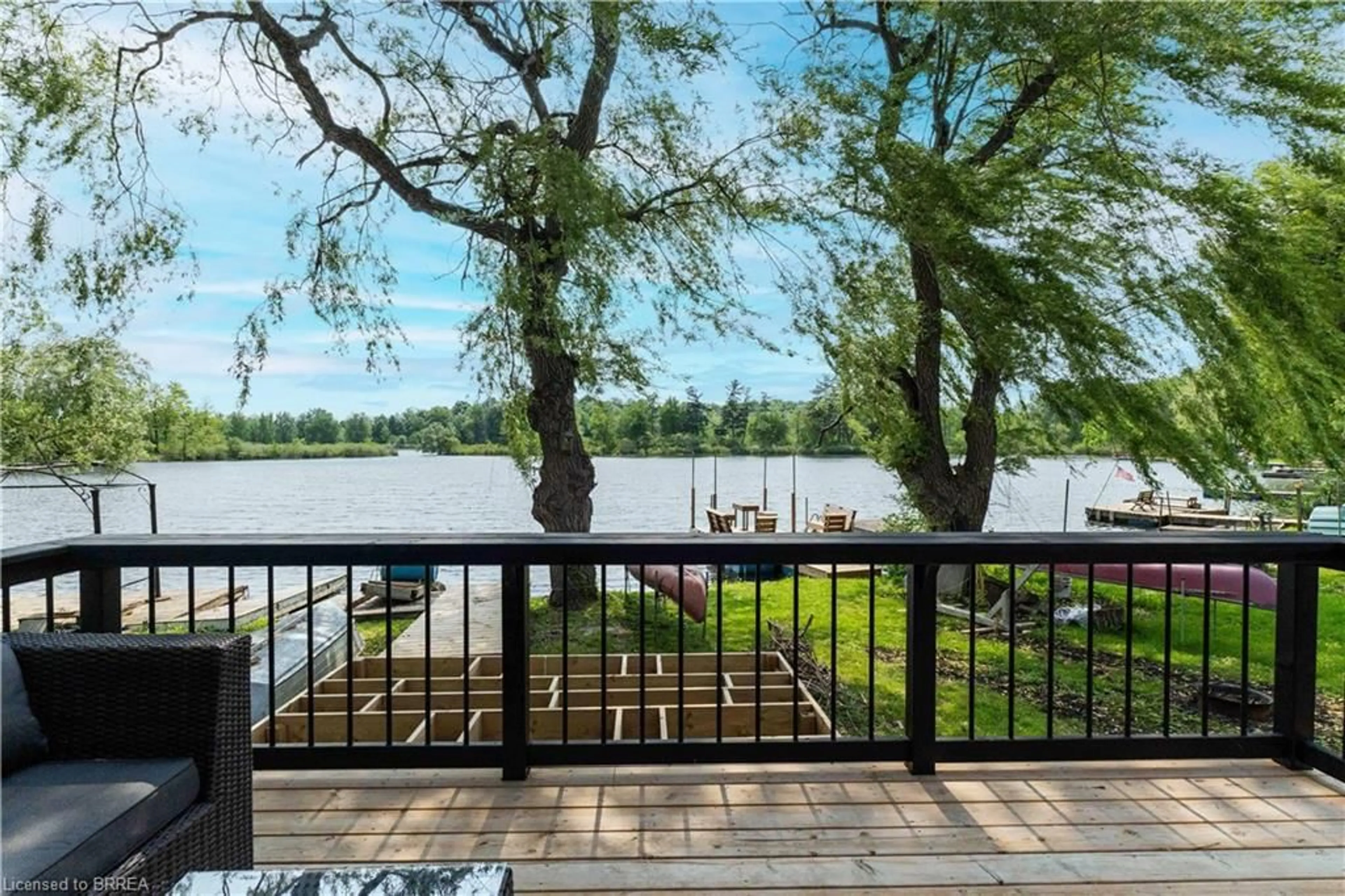 Patio, water/lake/river/ocean view for 99 Fourth Concession Rd #4, Burford Ontario N0E 1A0