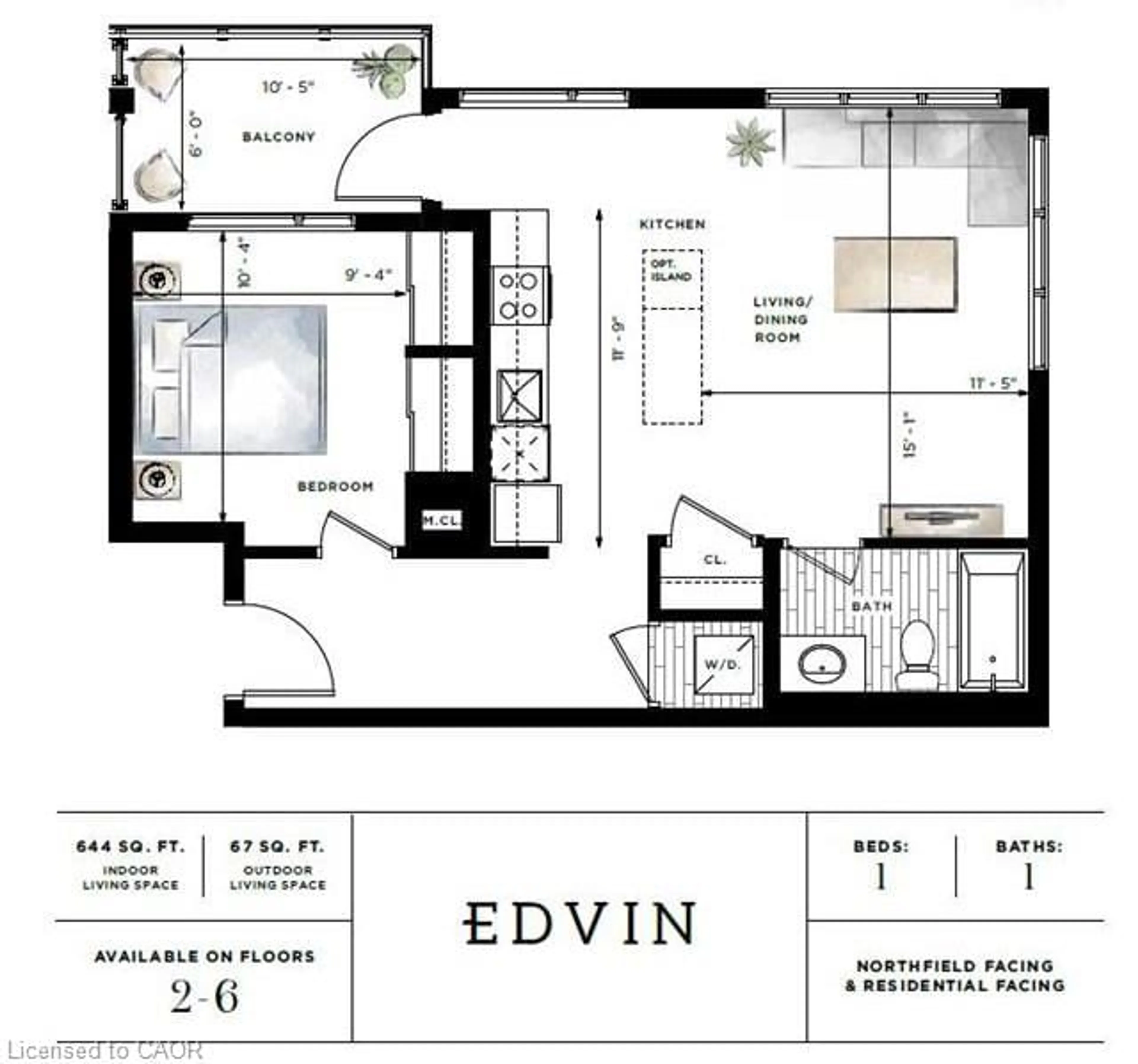 Floor plan for 247 Northfield Dr #202, Waterloo Ontario N2K 0H1