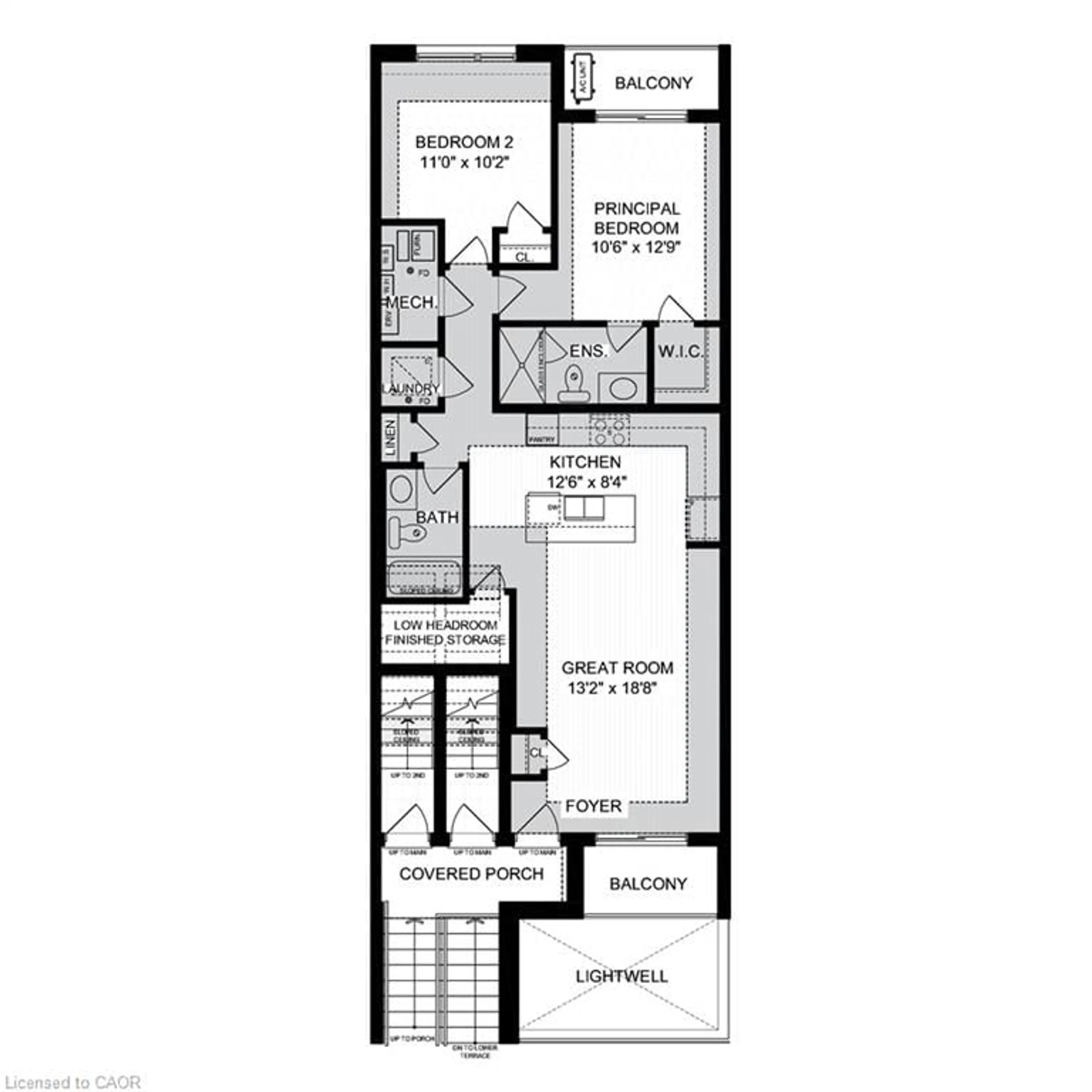 Floor plan for 246 Raspberry Pl #E015, Waterloo Ontario N2T 2Z4