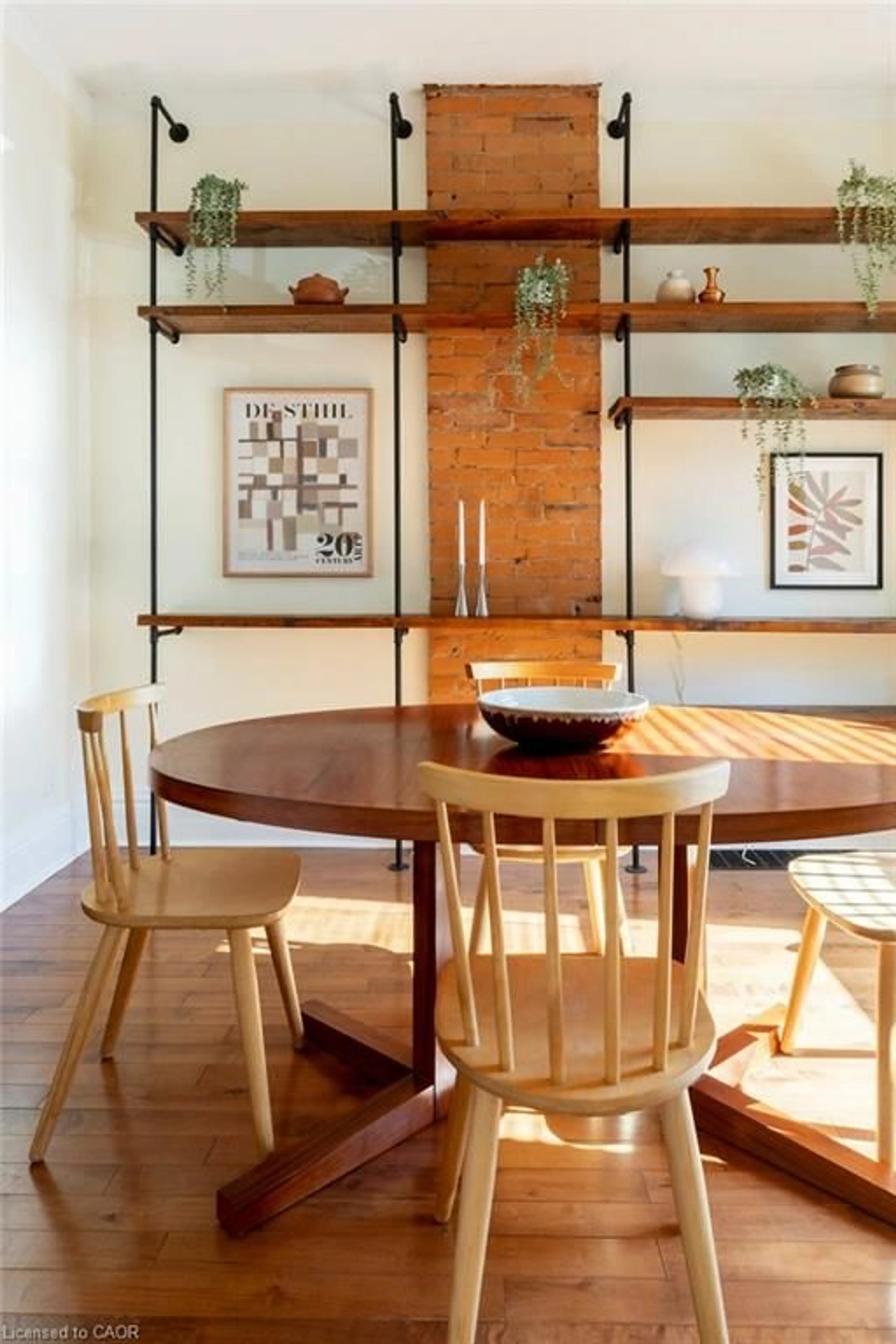 Dining room, wood/laminate floor for 166 Market St, Hamilton Ontario L8R 1N9