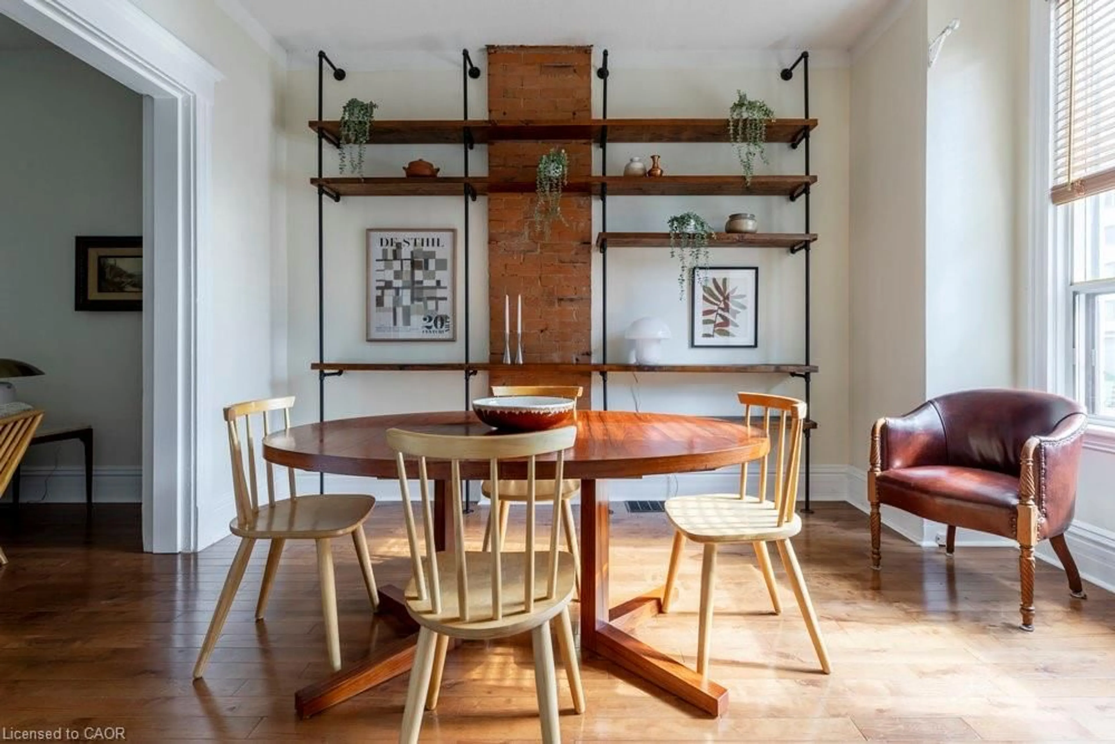 Dining room, wood/laminate floor for 166 Market St, Hamilton Ontario L8R 1N9