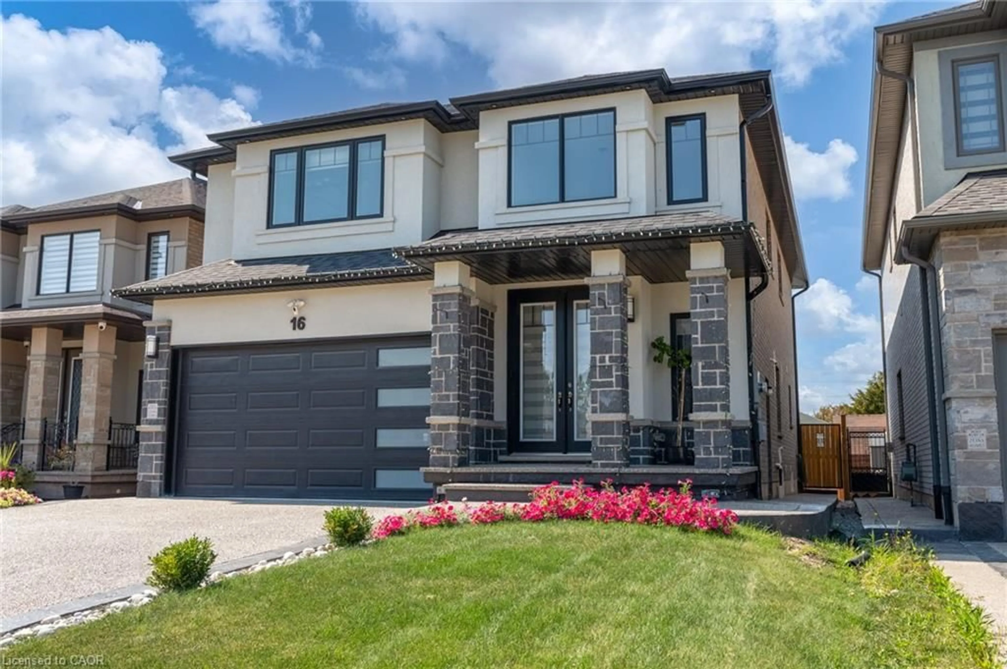 Home with brick exterior material, street for 16 Eringate Crt, Stoney Creek Ontario L8J 0L7