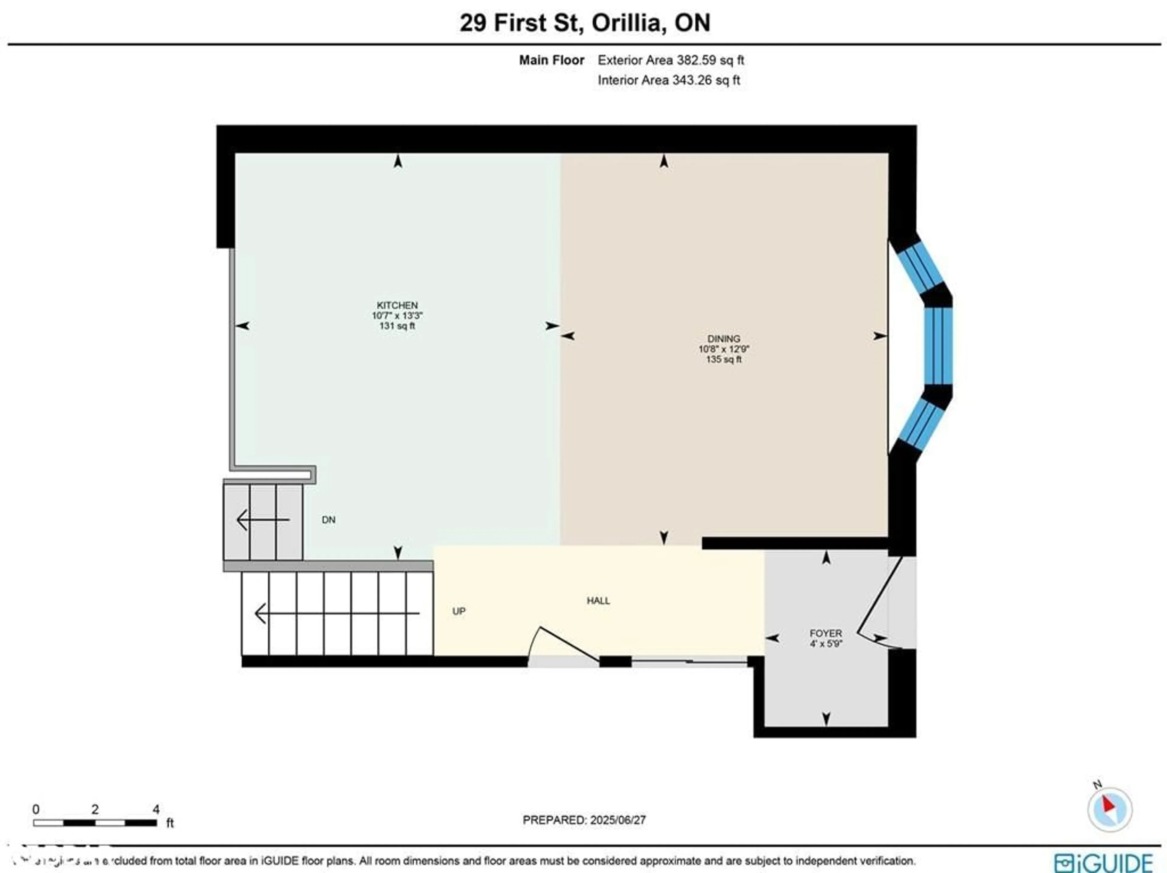 Floor plan for 29 First Street, Orillia Ontario L3V 4A8