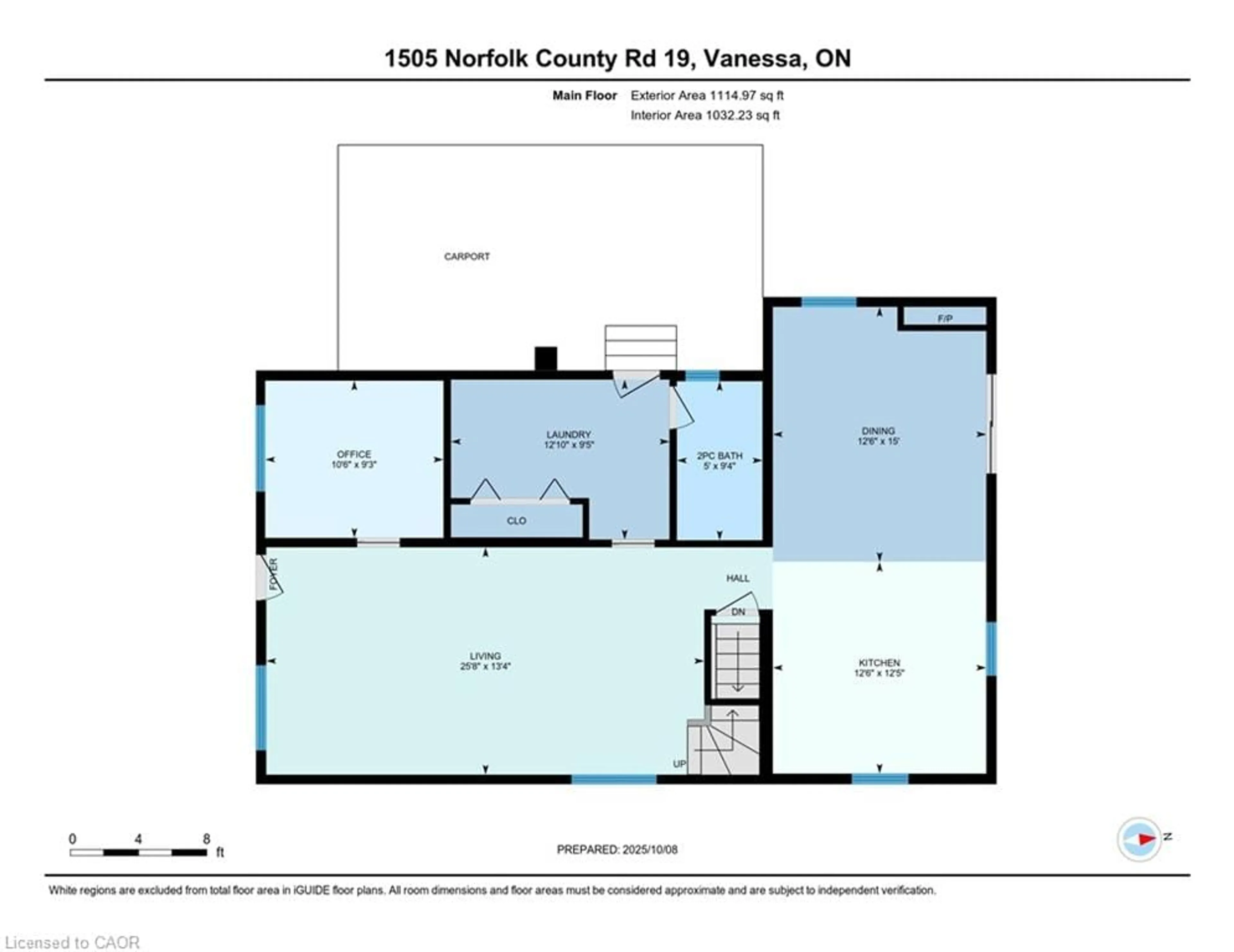 Floor plan for 1505 Norfolk County Road 19, Vanessa Ontario N0E 1V0