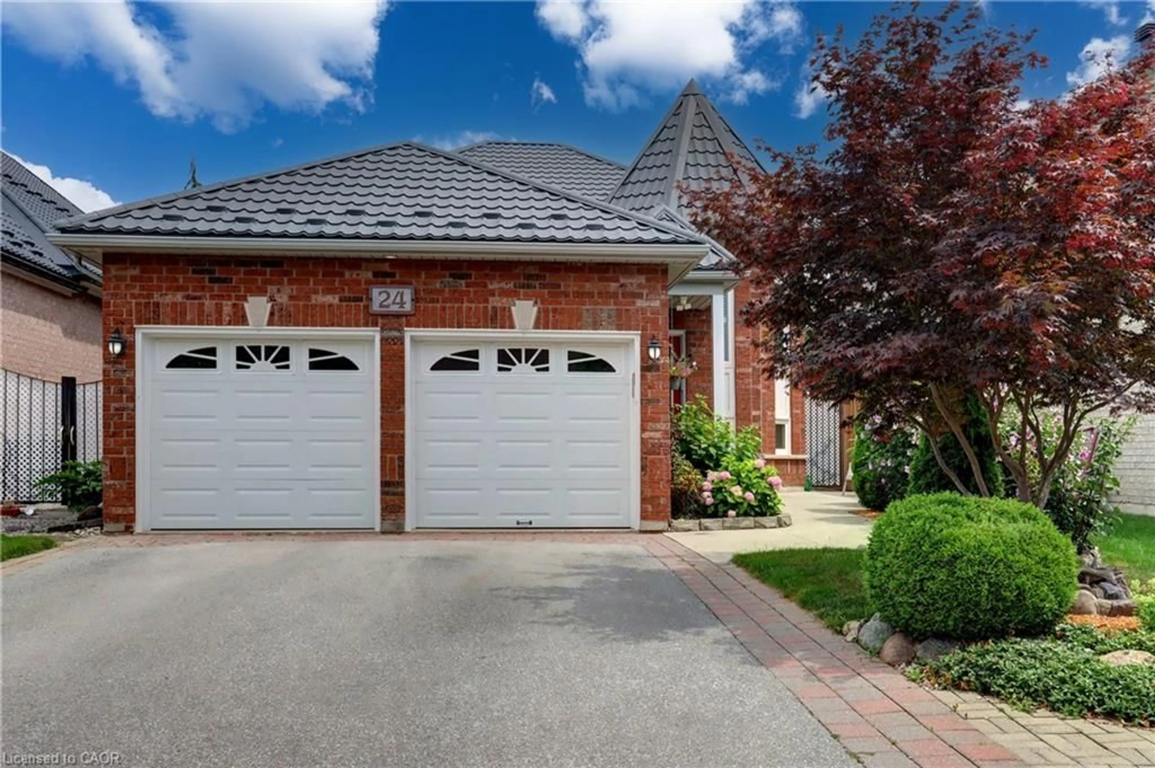 Home with brick exterior material, street for 24 Huffmann Dr, Georgetown Ontario L7G 5W4