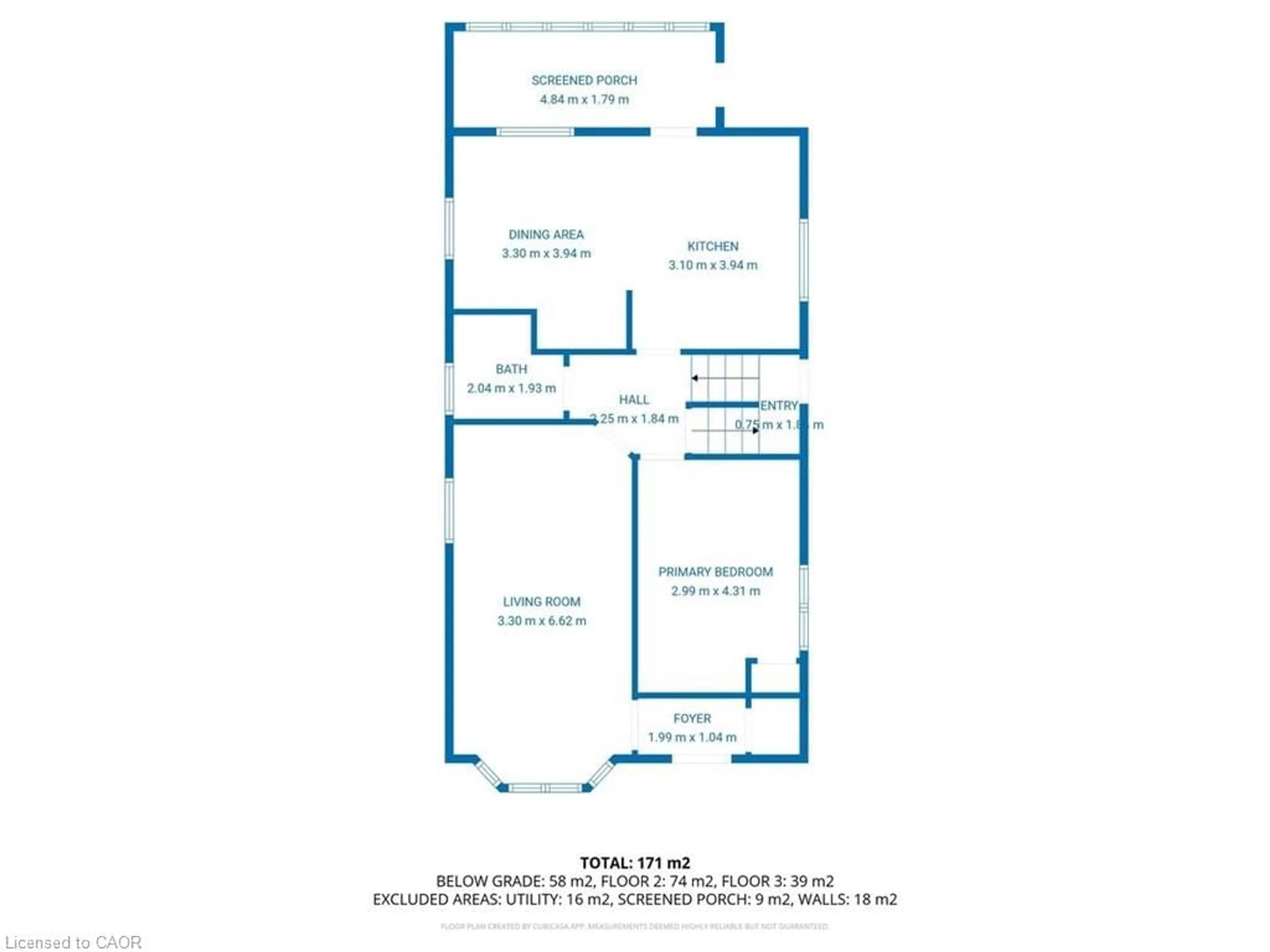 Floor plan for 241 Huxley Ave, Hamilton Ontario L8K 2R2