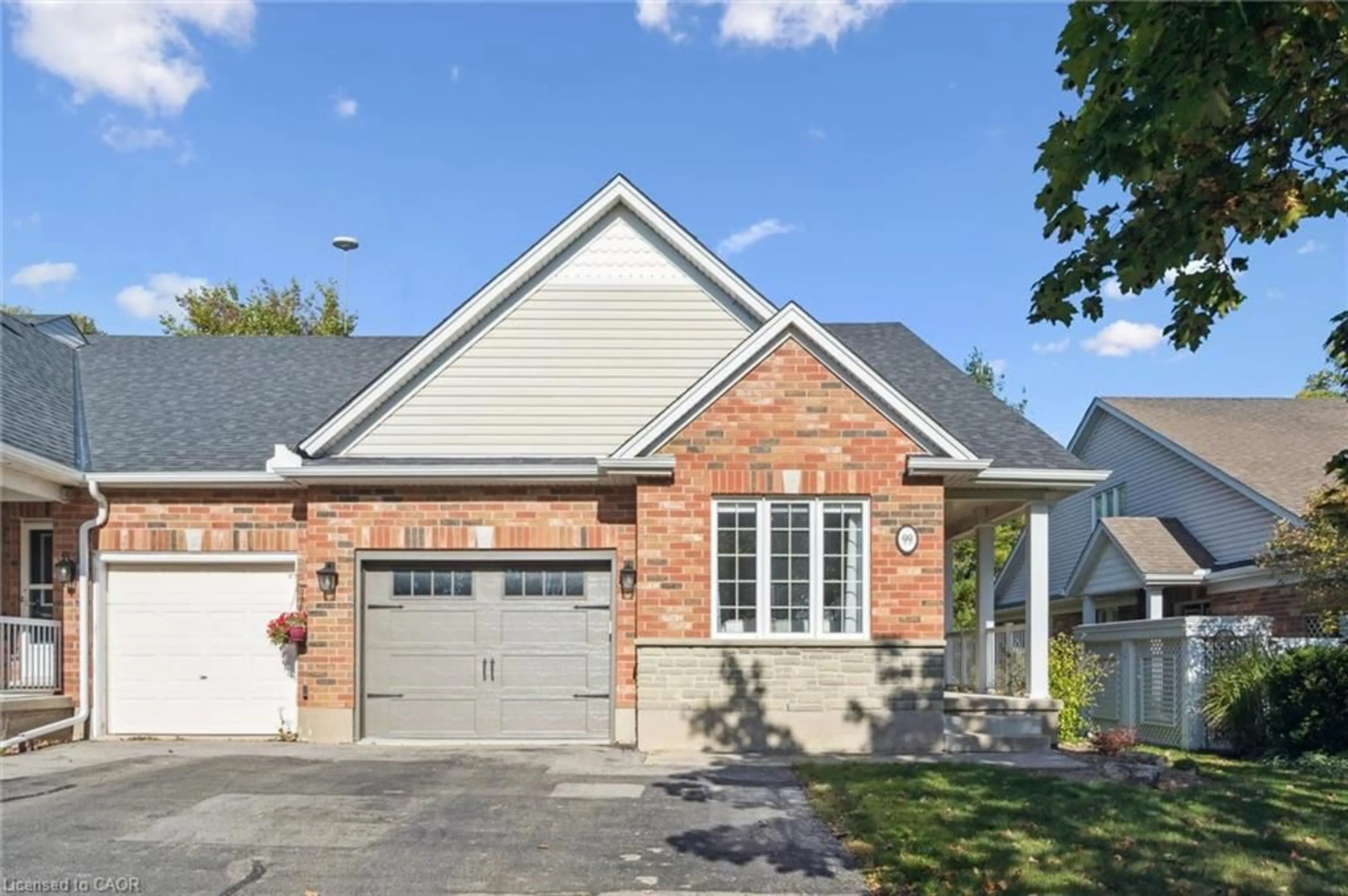 Home with brick exterior material, street for 99 Schroder Cres, Guelph Ontario N1E 7B4