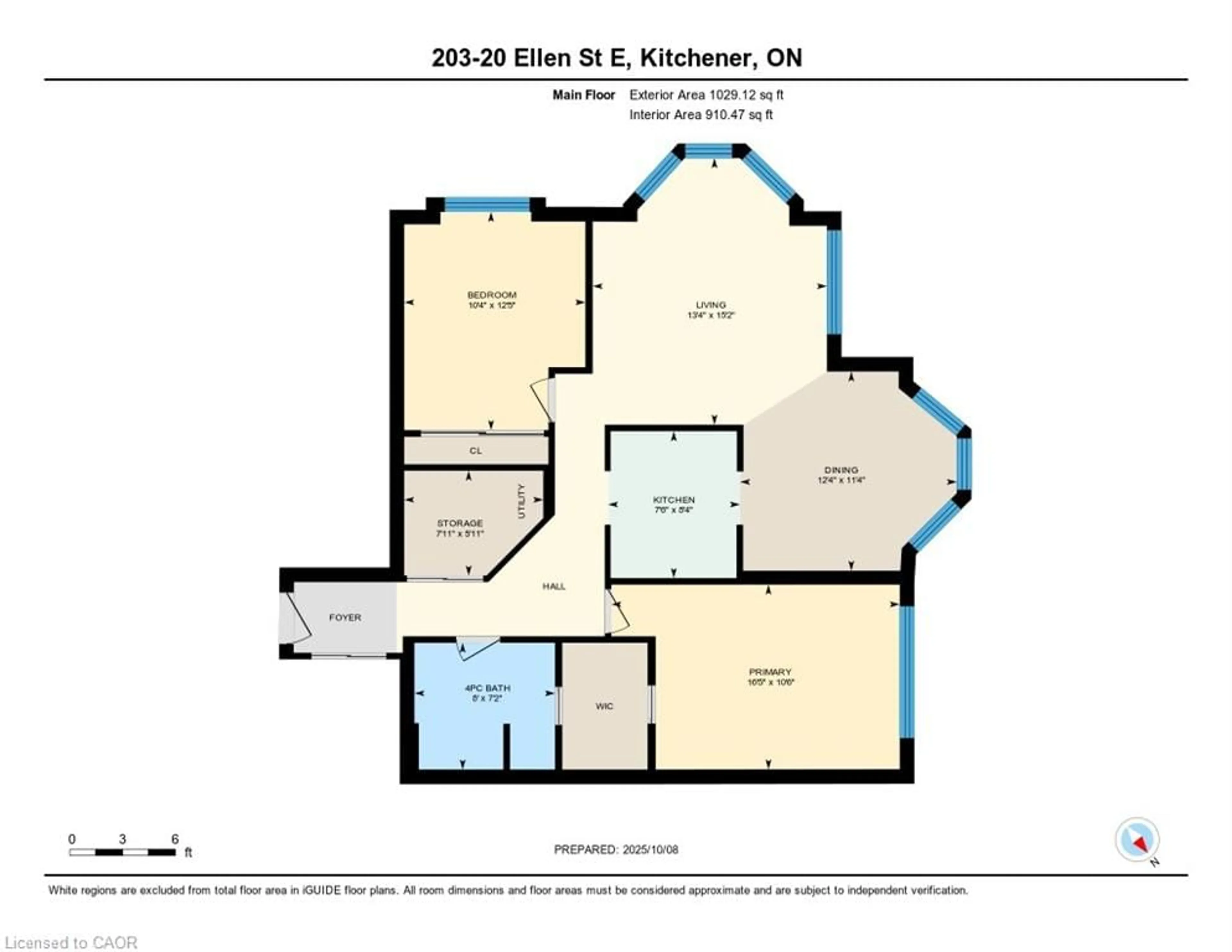 Floor plan for 20 Ellen St #203, Kitchener Ontario N2H 6R7