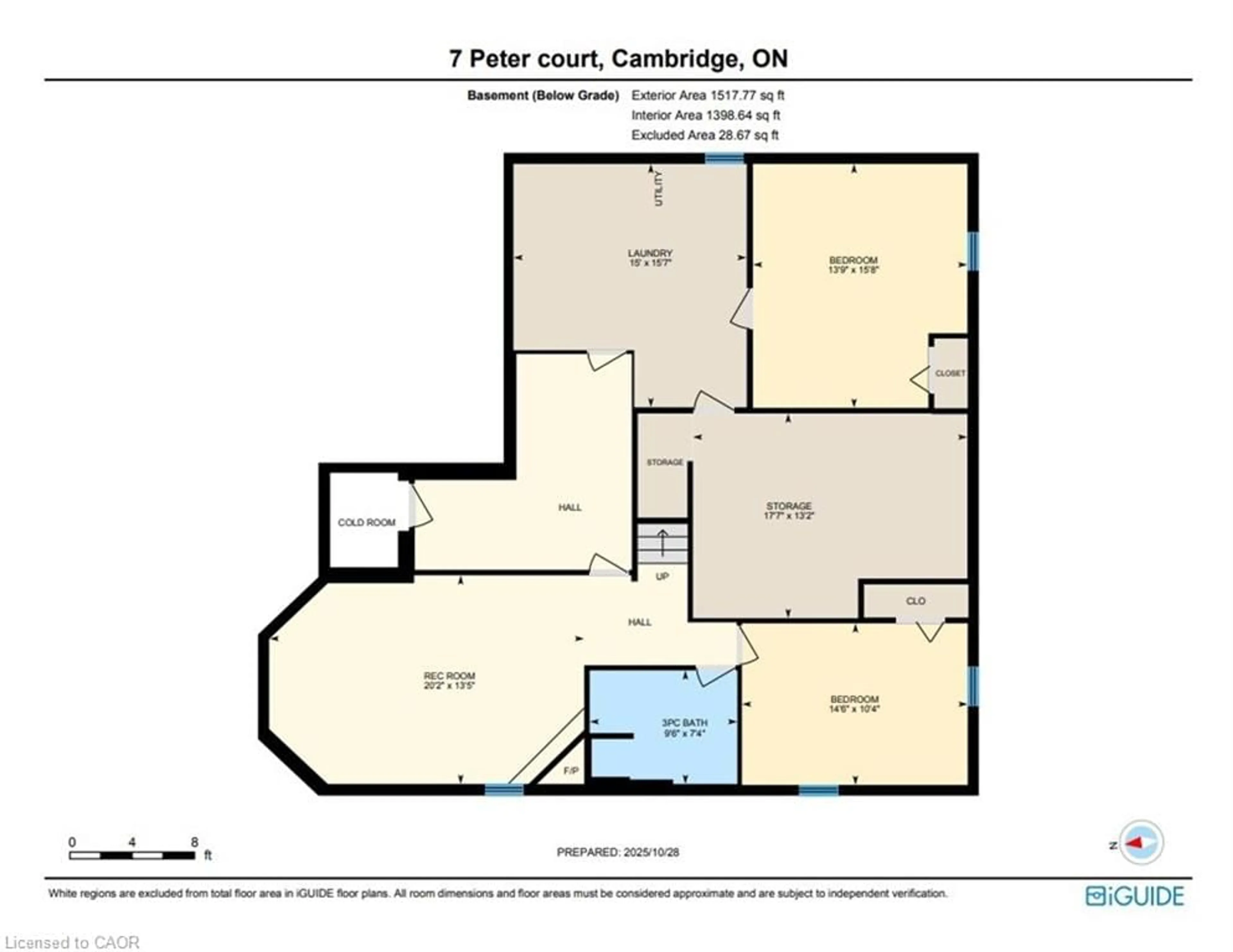 Floor plan for 7 Peter Crt, Cambridge Ontario N1P 1C3