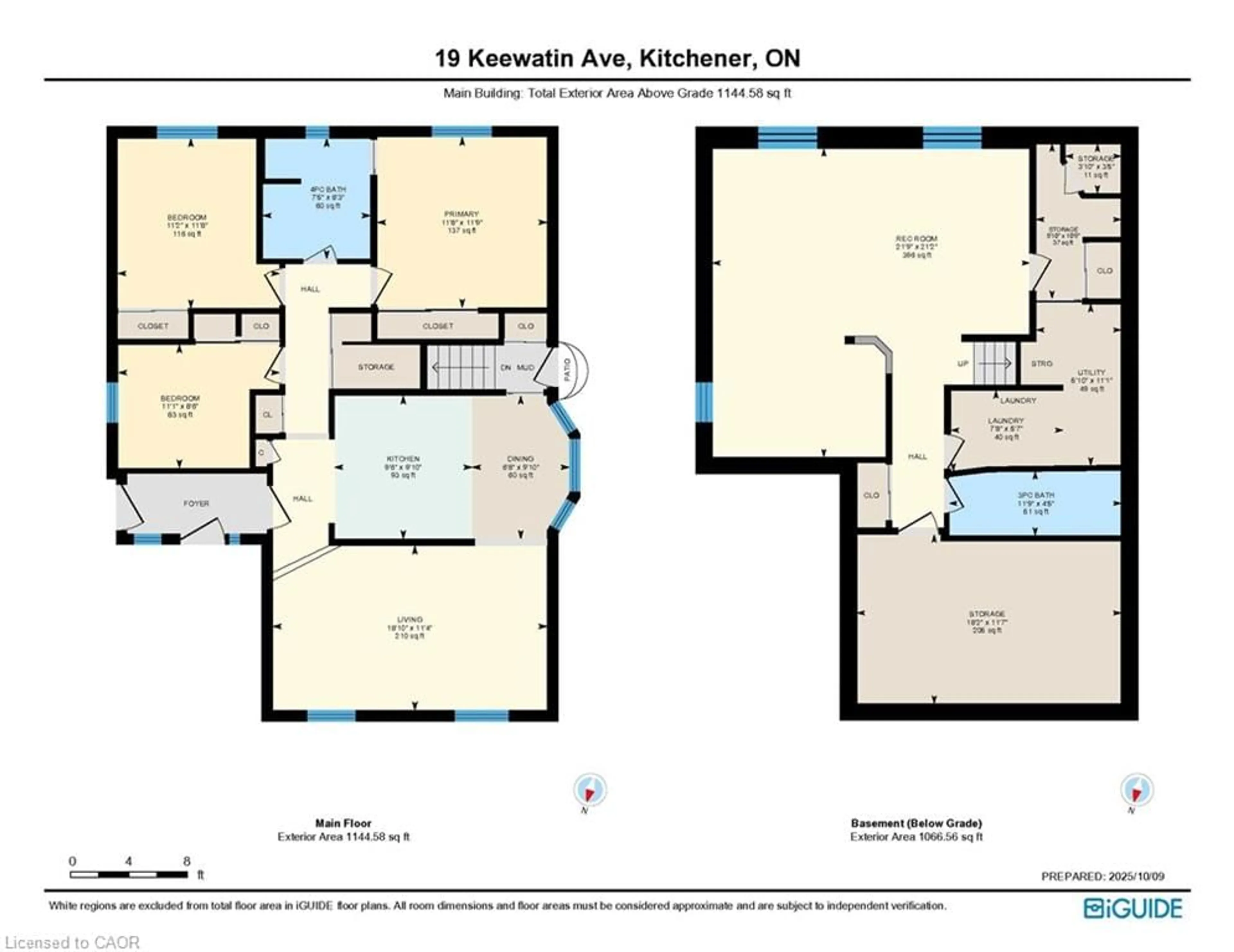 Floor plan for 19 Keewatin Ave, Kitchener Ontario N2B 3M1