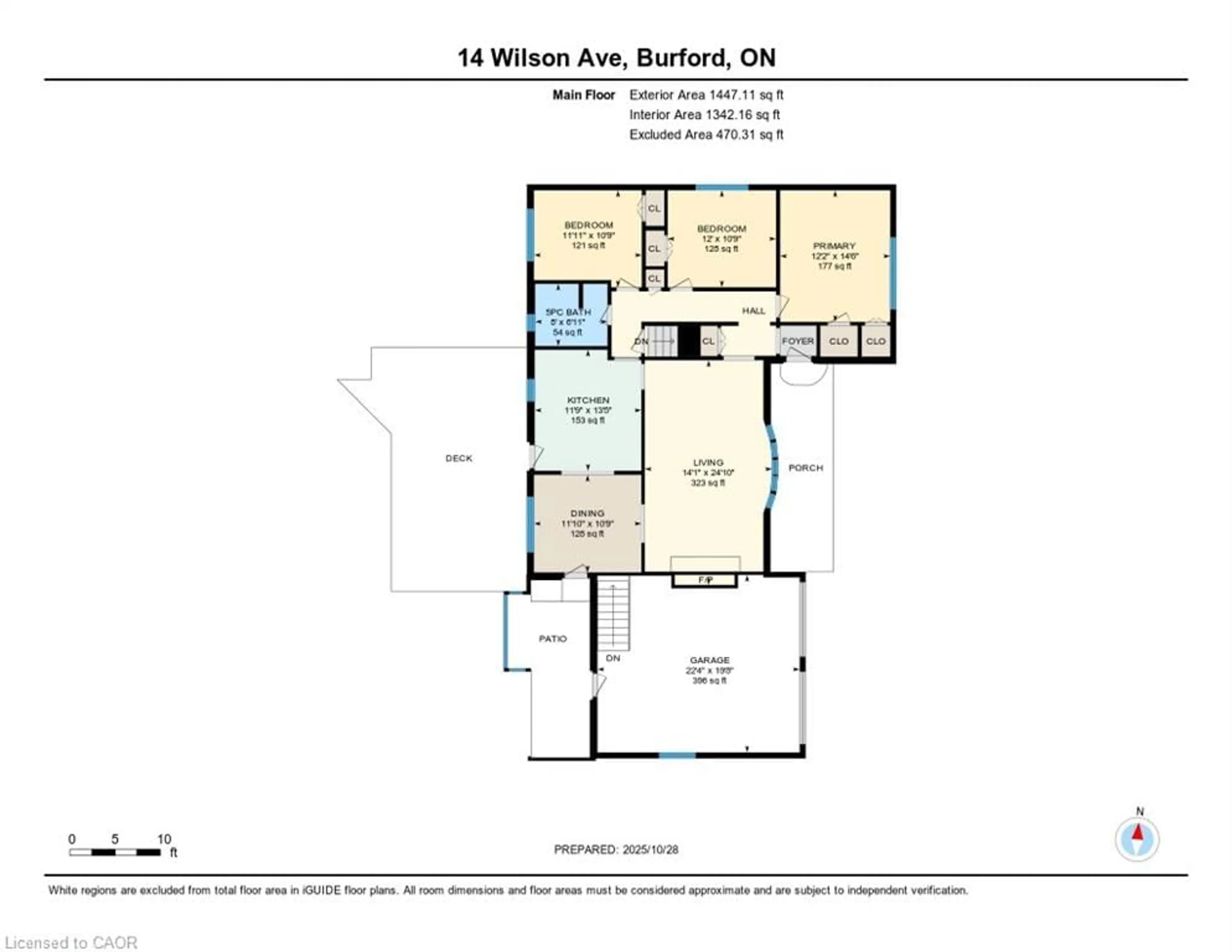 Floor plan for 14 Wilson Ave, Burford Ontario N0E 1A0