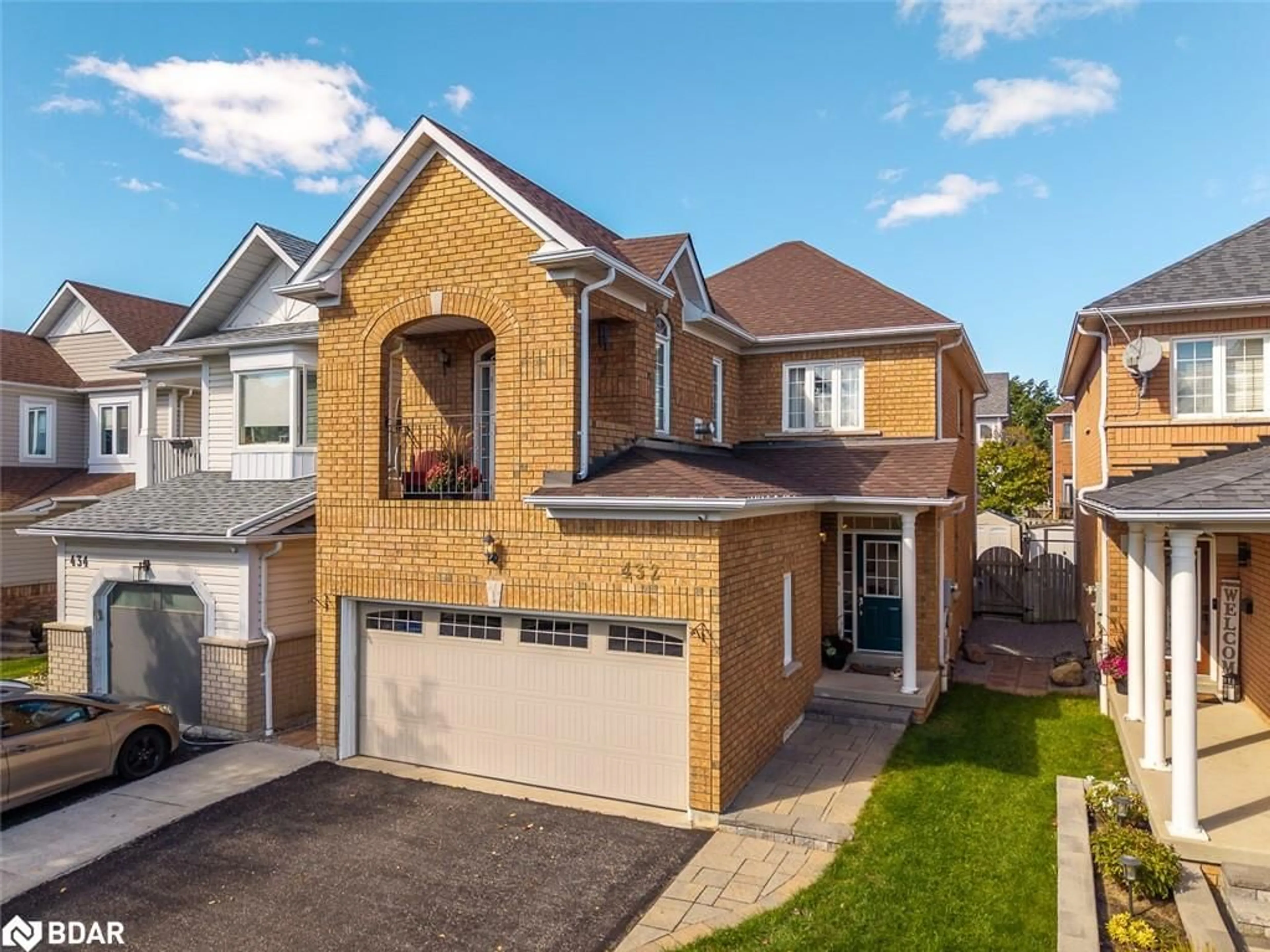 Home with brick exterior material, street for 432 Woodsmere Cres, Pickering Ontario L1V 7A4