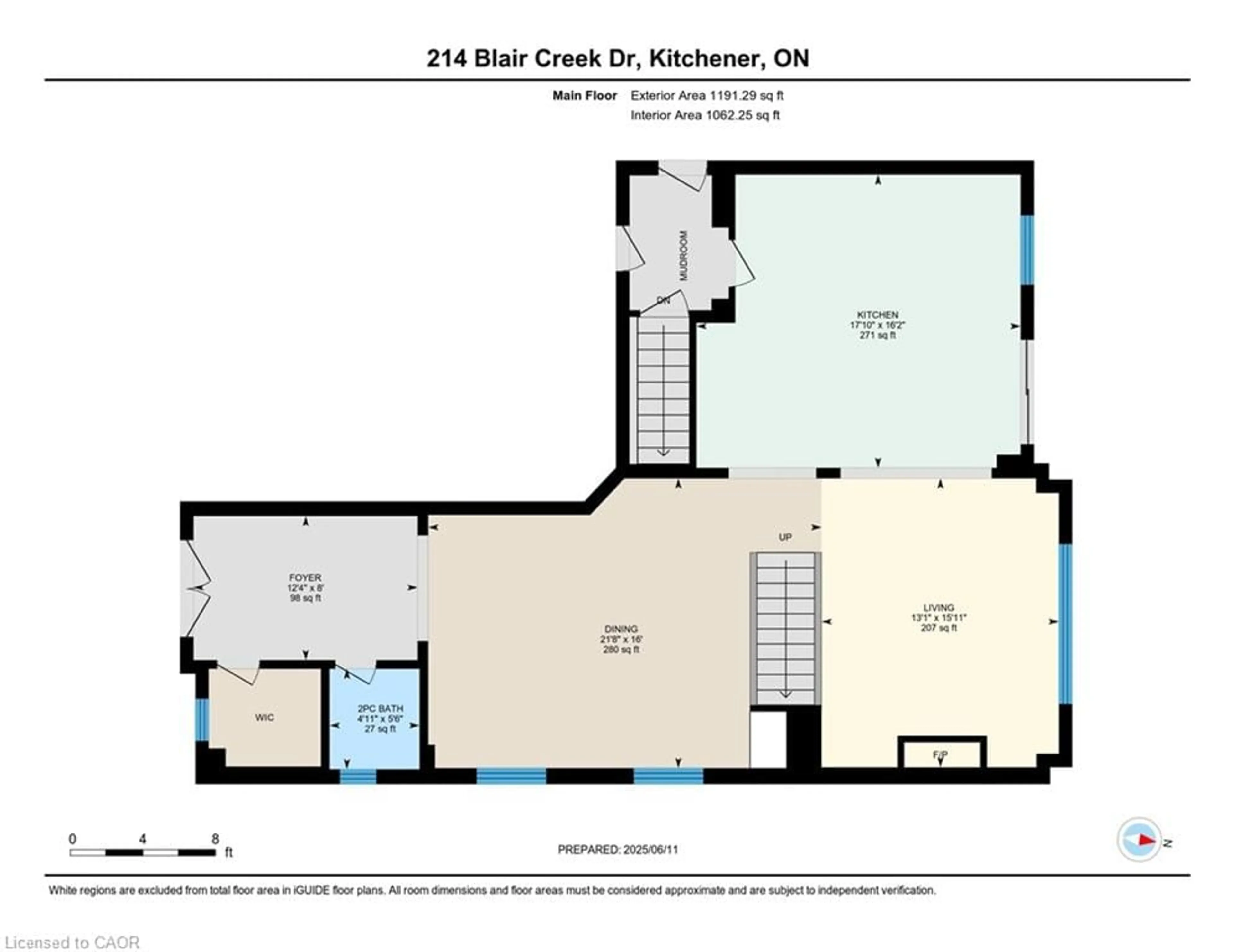 Floor plan for 214 Blair Creek Dr, Kitchener Ontario N2P 0G2