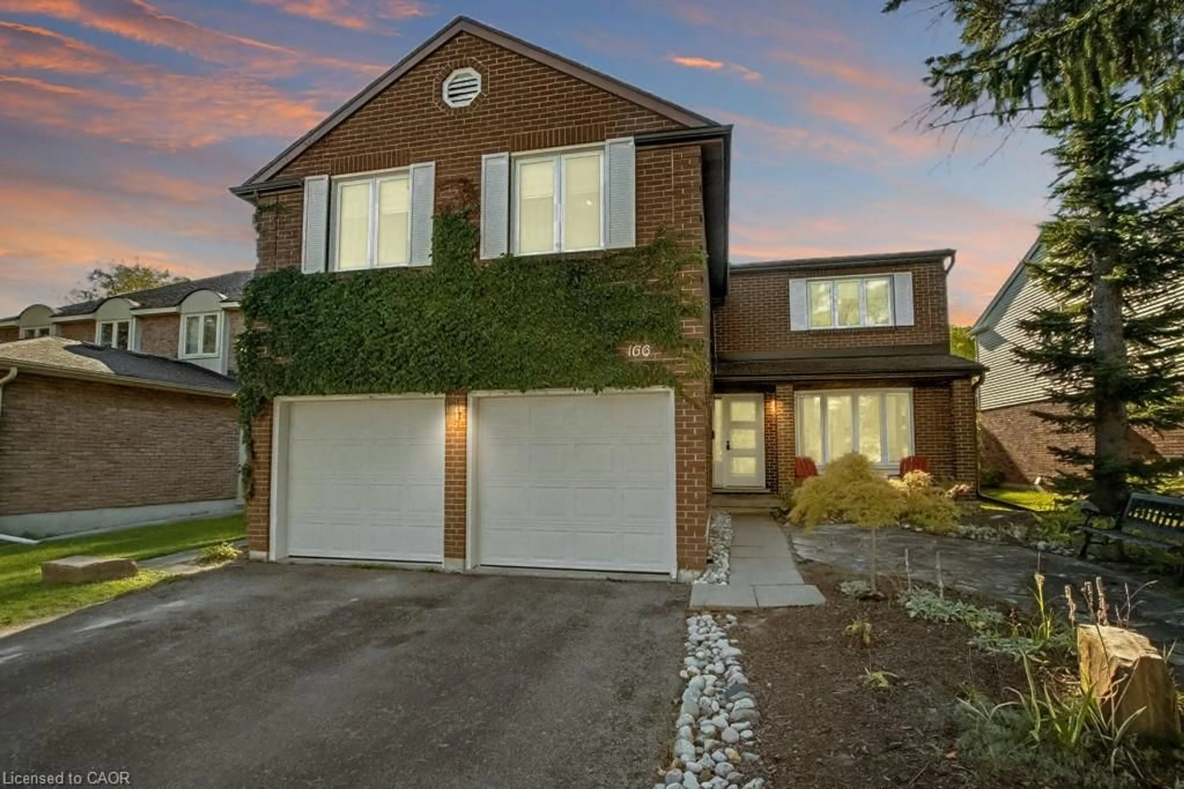 Home with brick exterior material, street for 166 Westvale Dr, Waterloo Ontario N2T 1C2
