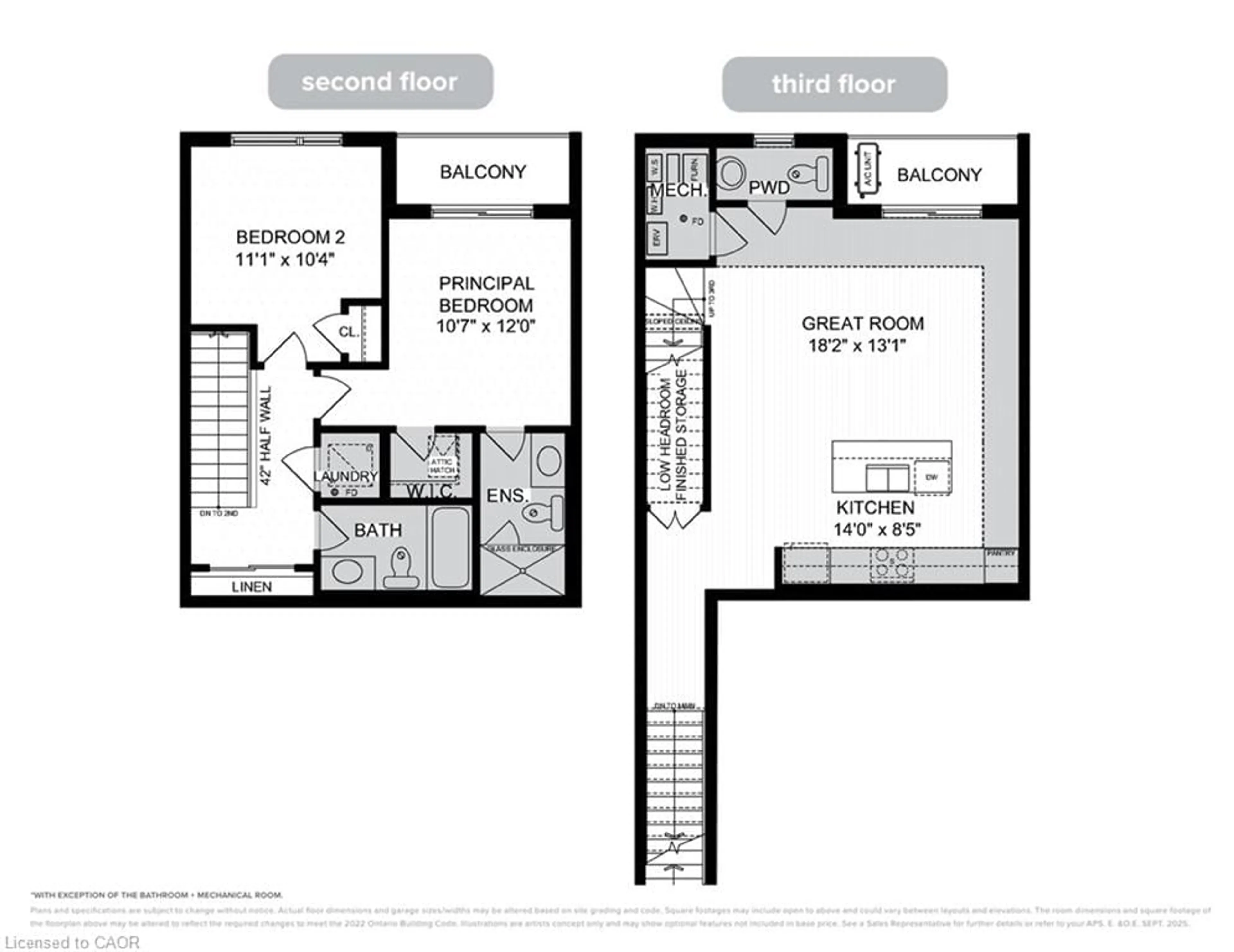 Floor plan for 246 Raspberry Pl #E020, Waterloo Ontario N2T 2Z4