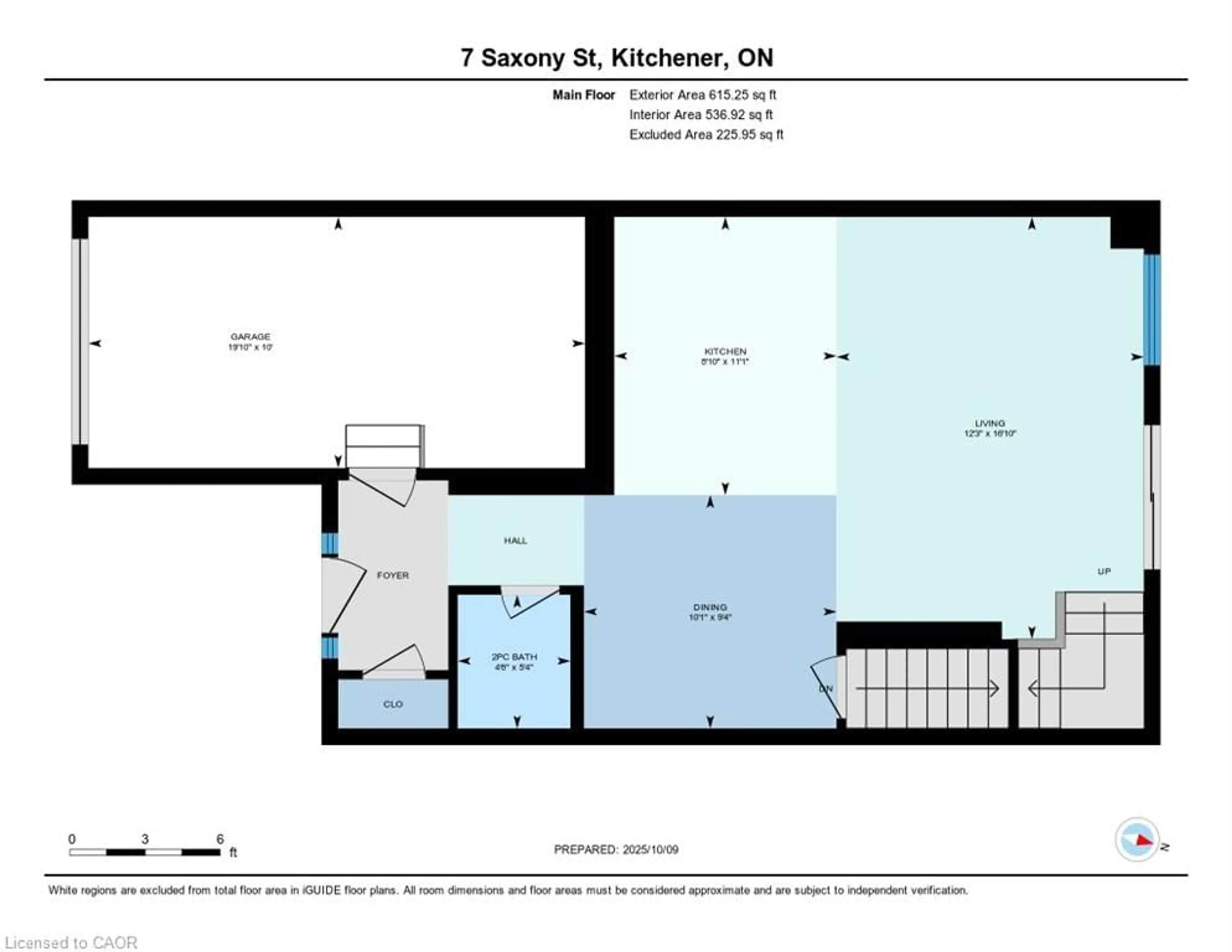 Floor plan for 7 Saxony St, Kitchener Ontario N2R 0S3
