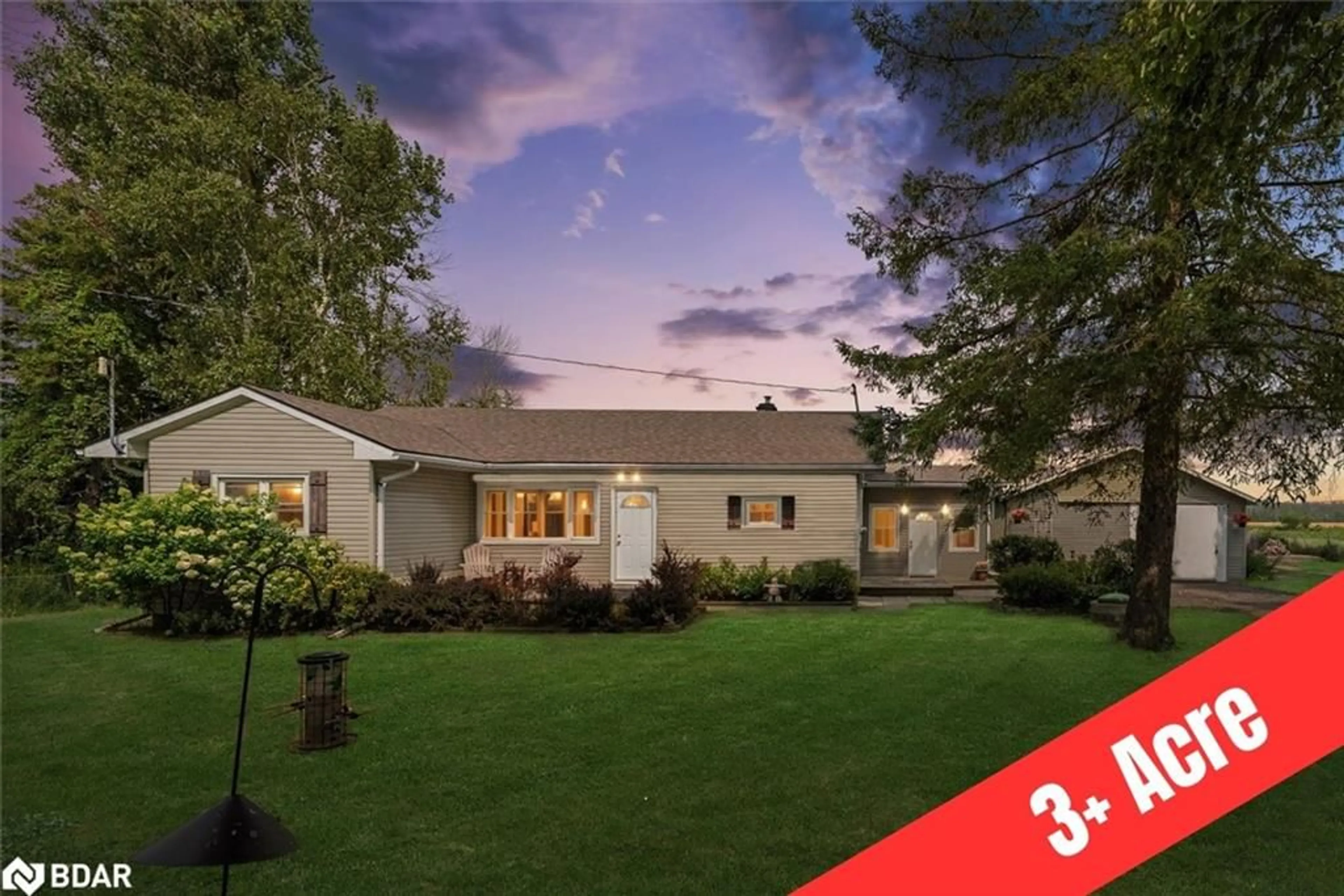 A pic from outside/outdoor area/front of a property/back of a property/a pic from drone, street for 32805 Thorah Side Road, Beaverton Ontario L0K 1A0