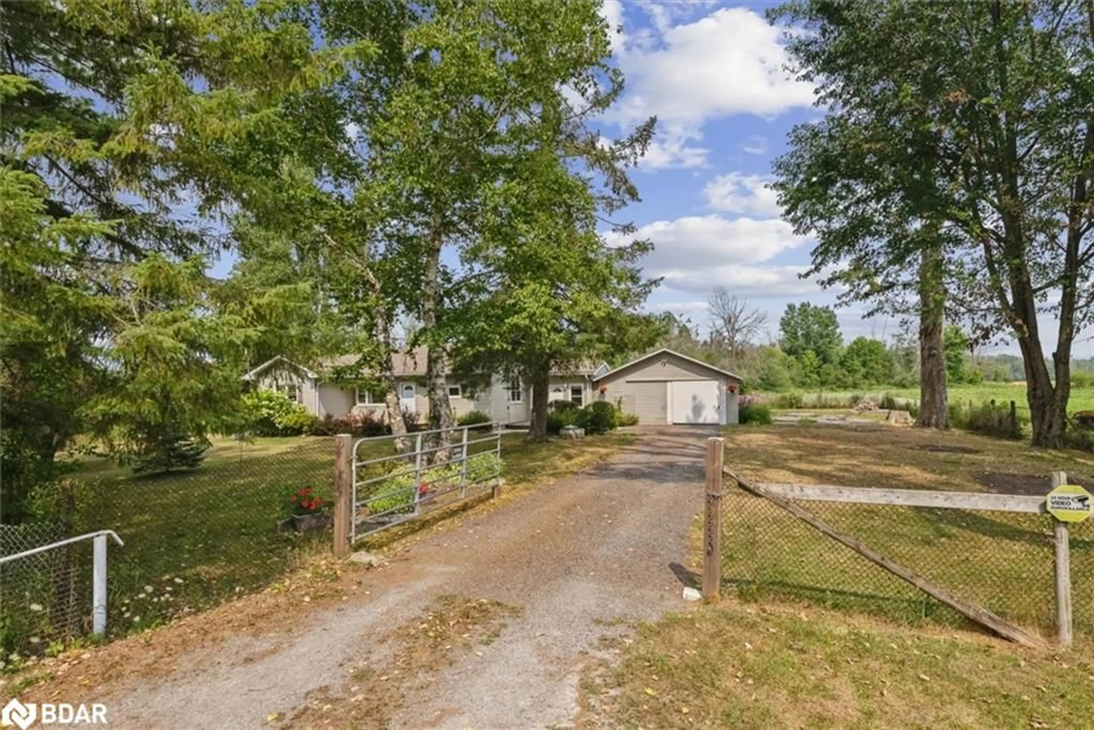 A pic from outside/outdoor area/front of a property/back of a property/a pic from drone, street for 32805 Thorah Side Road, Beaverton Ontario L0K 1A0