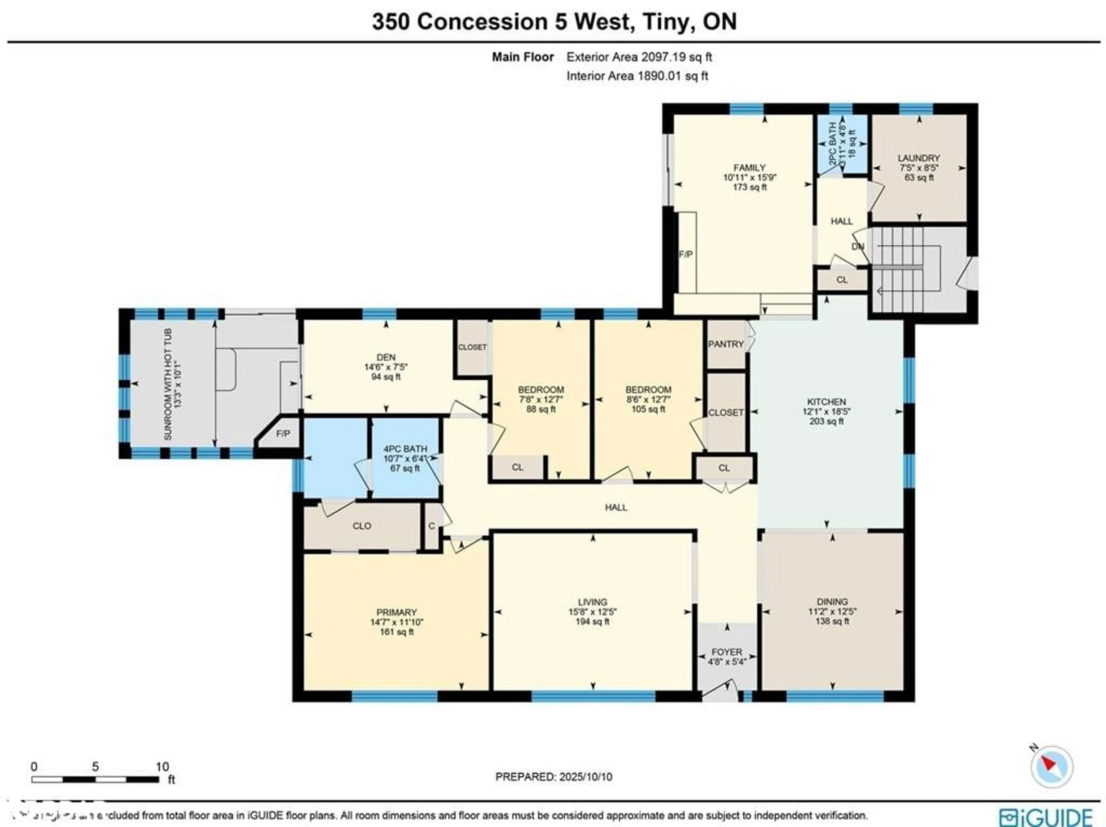 Floor plan for 350 Concession 5, Tiny Ontario L0L 2T0