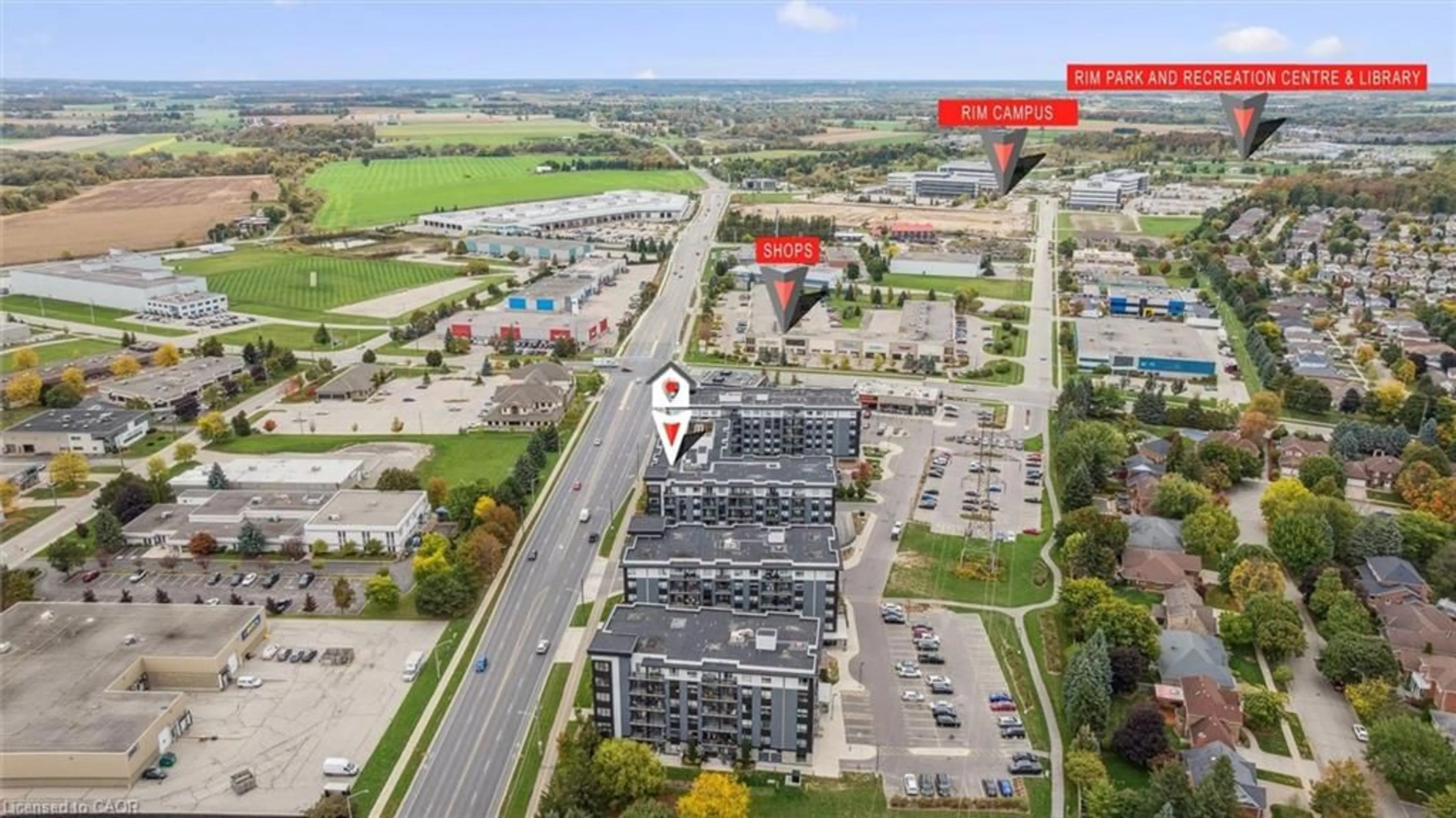 A pic from outside/outdoor area/front of a property/back of a property/a pic from drone, unknown for 251 Northfield Dr #516, Waterloo Ontario N2K 0G9