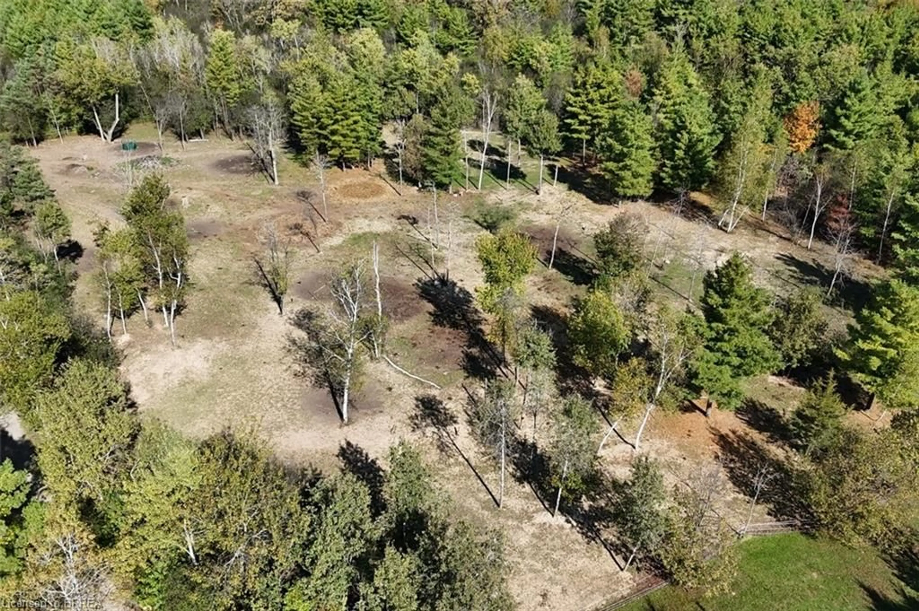 A pic from outside/outdoor area/front of a property/back of a property/a pic from drone, forest/trees view for 999 5 Conc, Flamborough Ontario L9H 5E2