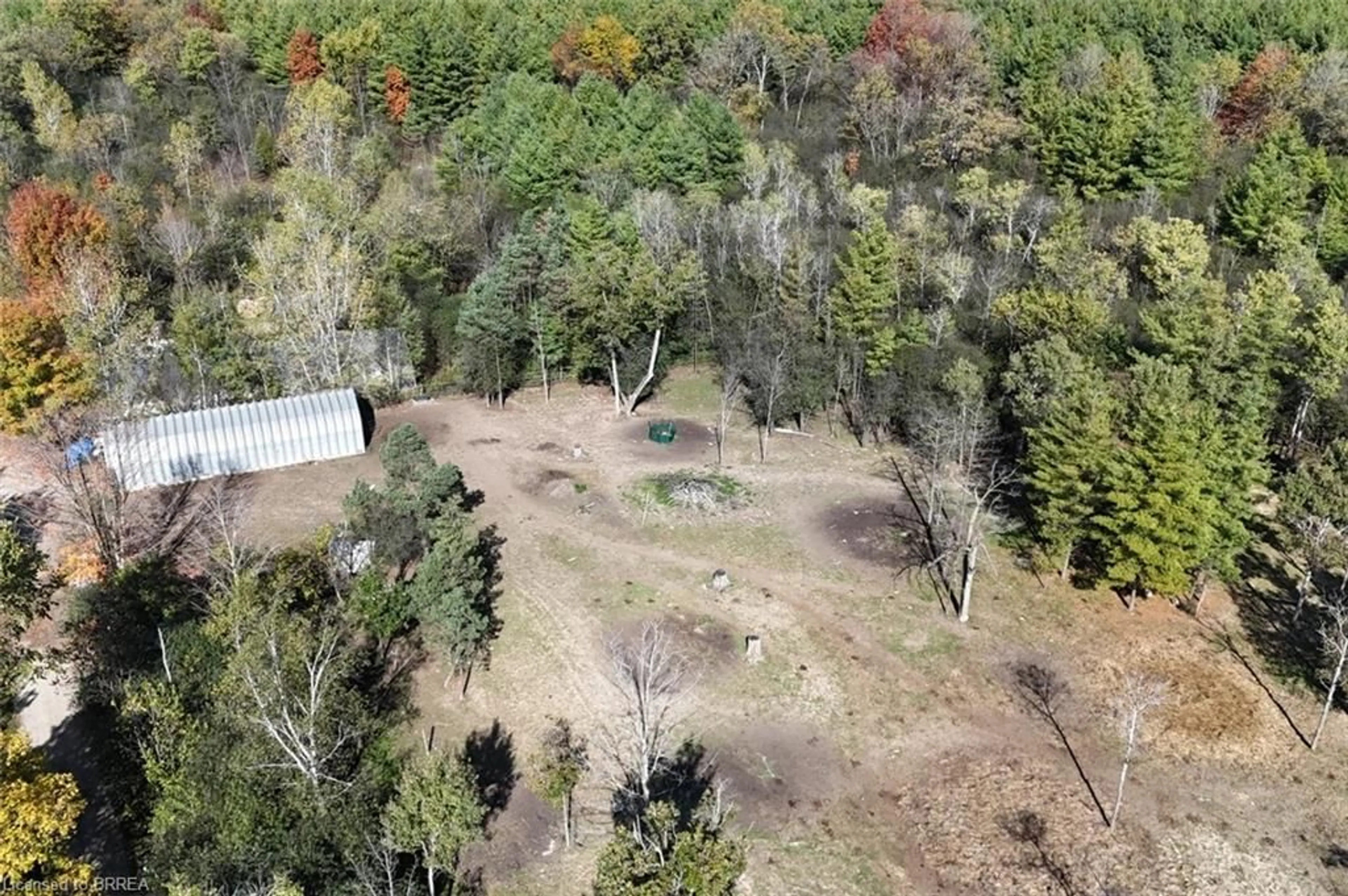 A pic from outside/outdoor area/front of a property/back of a property/a pic from drone, forest/trees view for 999 5 Conc, Flamborough Ontario L9H 5E2