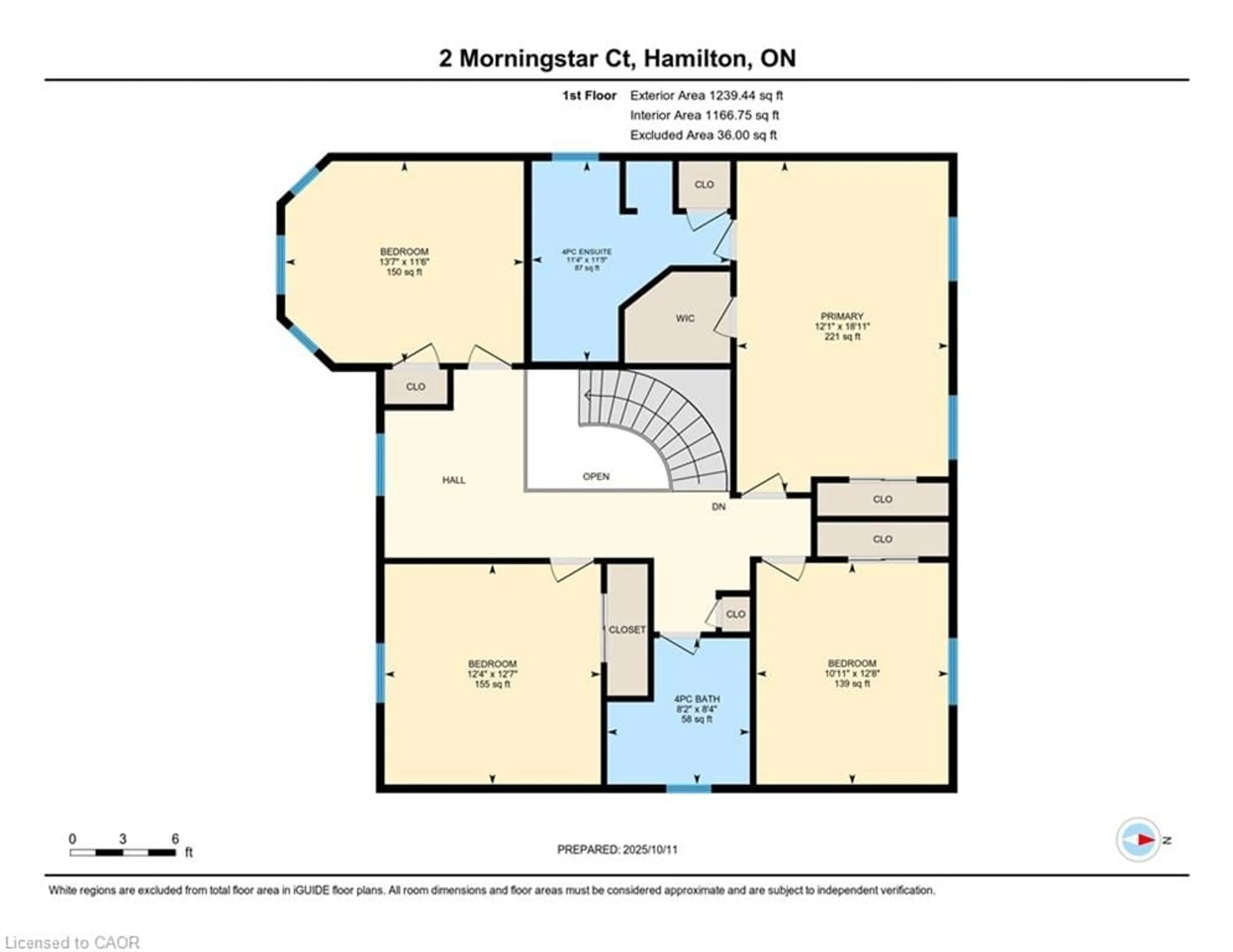 Floor plan for 2 Morningstar Crt, Hamilton Ontario L8W 3E1