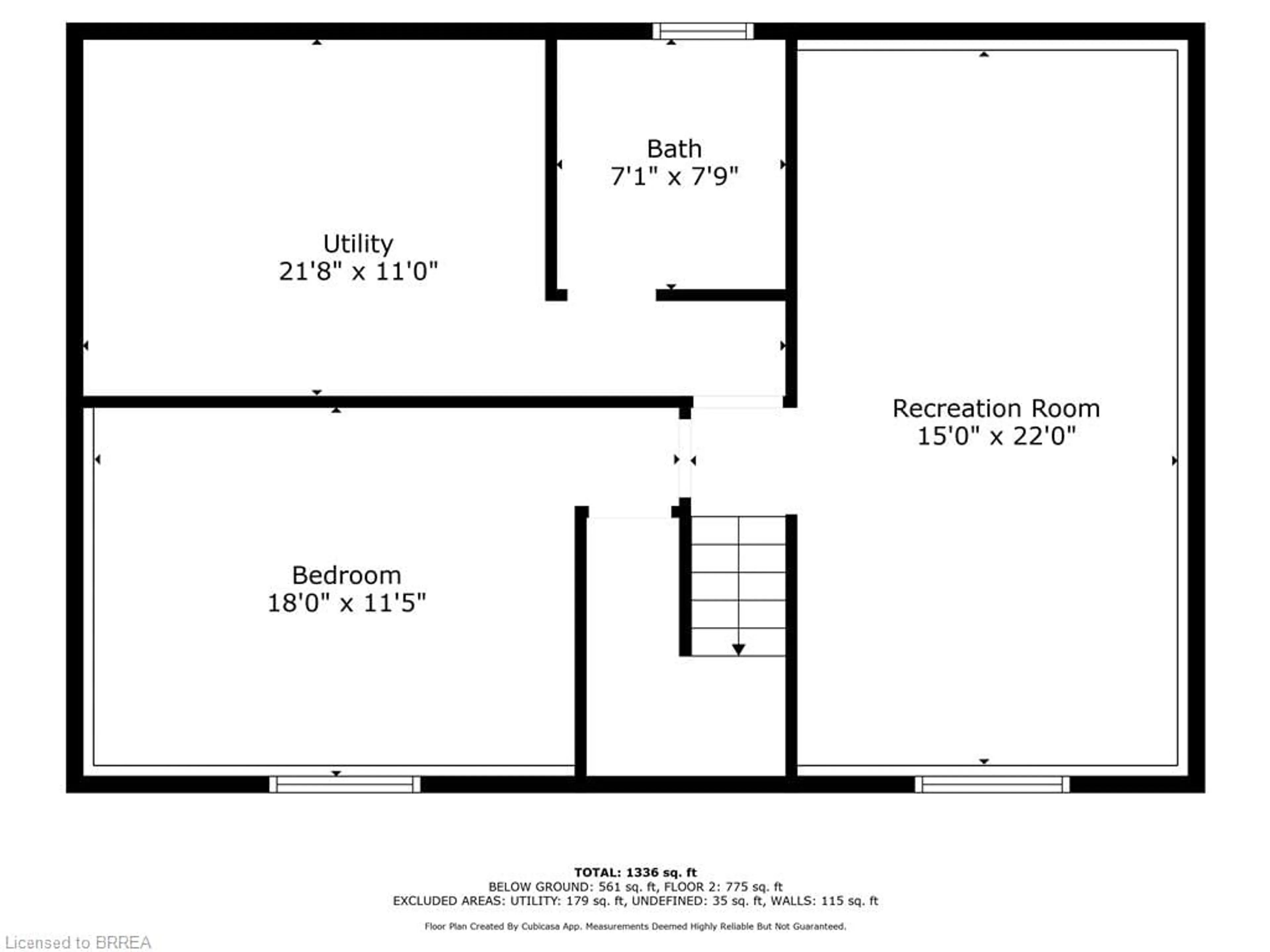 Floor plan for 11 Fourth Ave, Brantford Ontario N3S 7T9