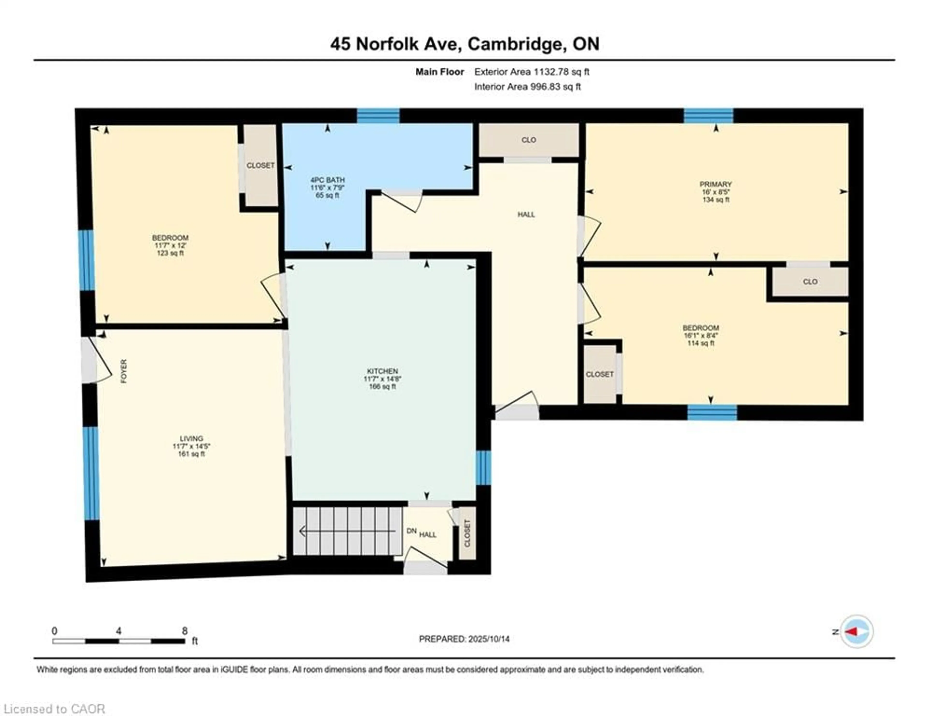 Floor plan for 45 Norfolk Ave, Cambridge Ontario N1R 3T7