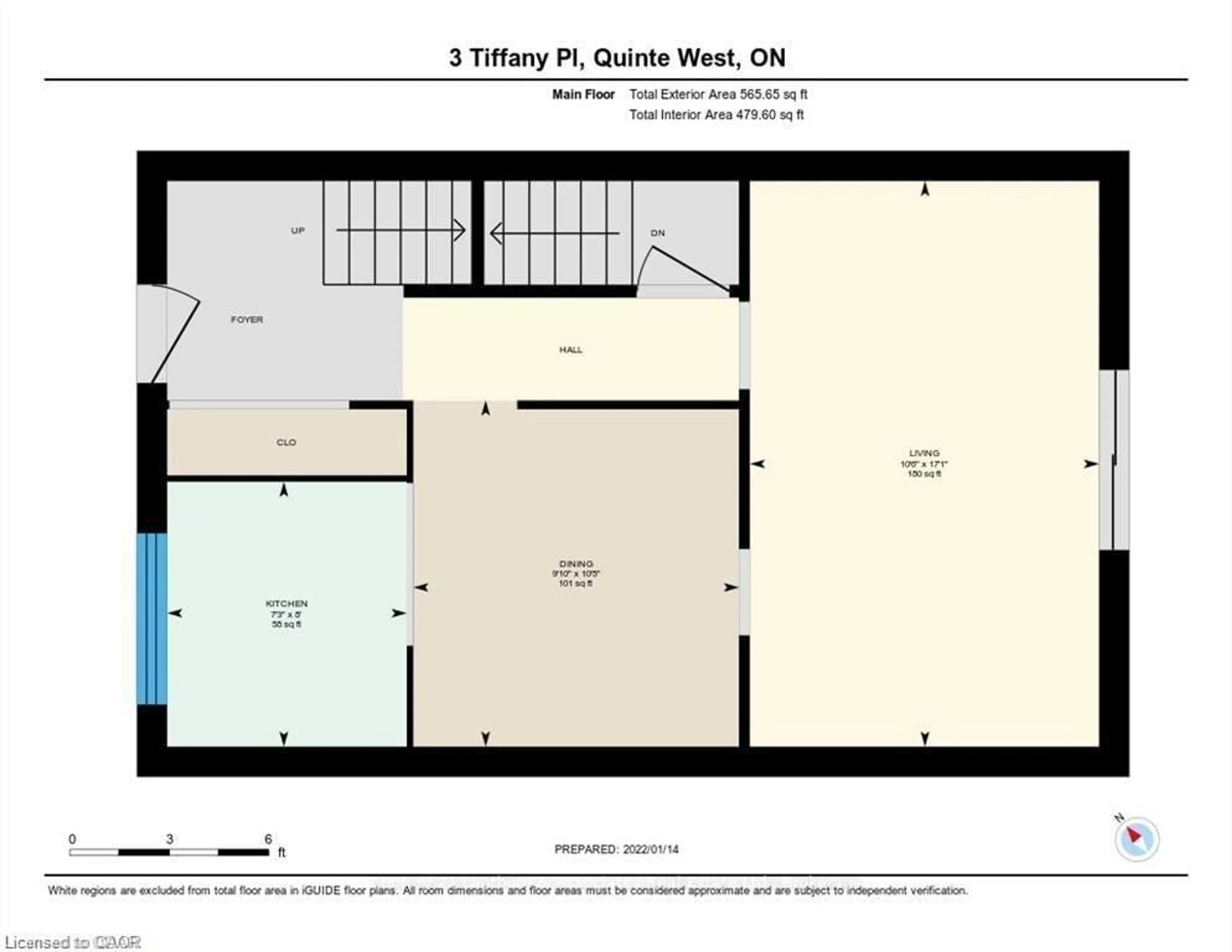 Floor plan for 3 Tiffany Pl #3, Trenton Ontario K8V 6A3