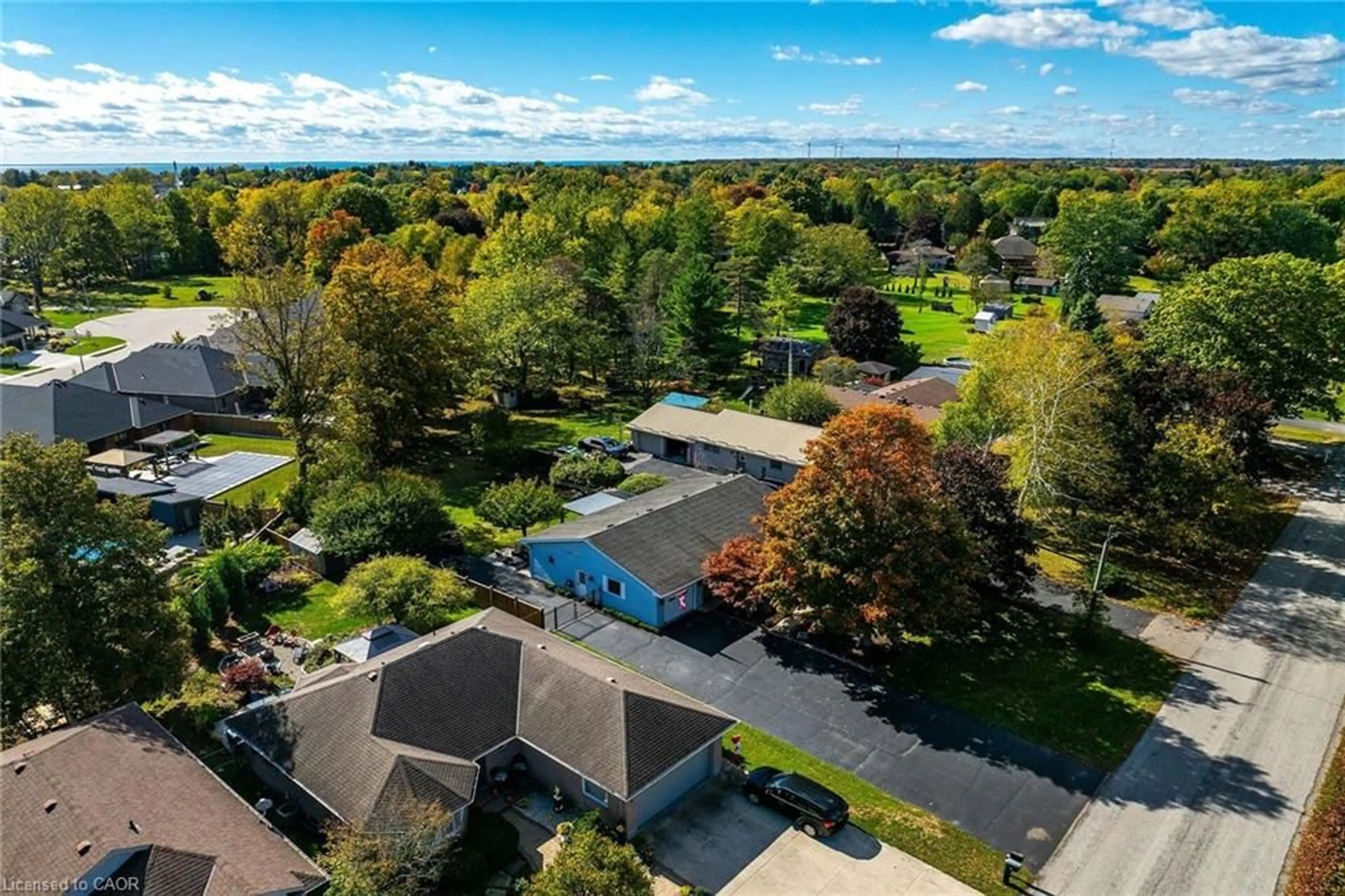 A pic from outside/outdoor area/front of a property/back of a property/a pic from drone, water/lake/river/ocean view for 92 Dover Mills Rd, Port Dover Ontario N0A 1N1