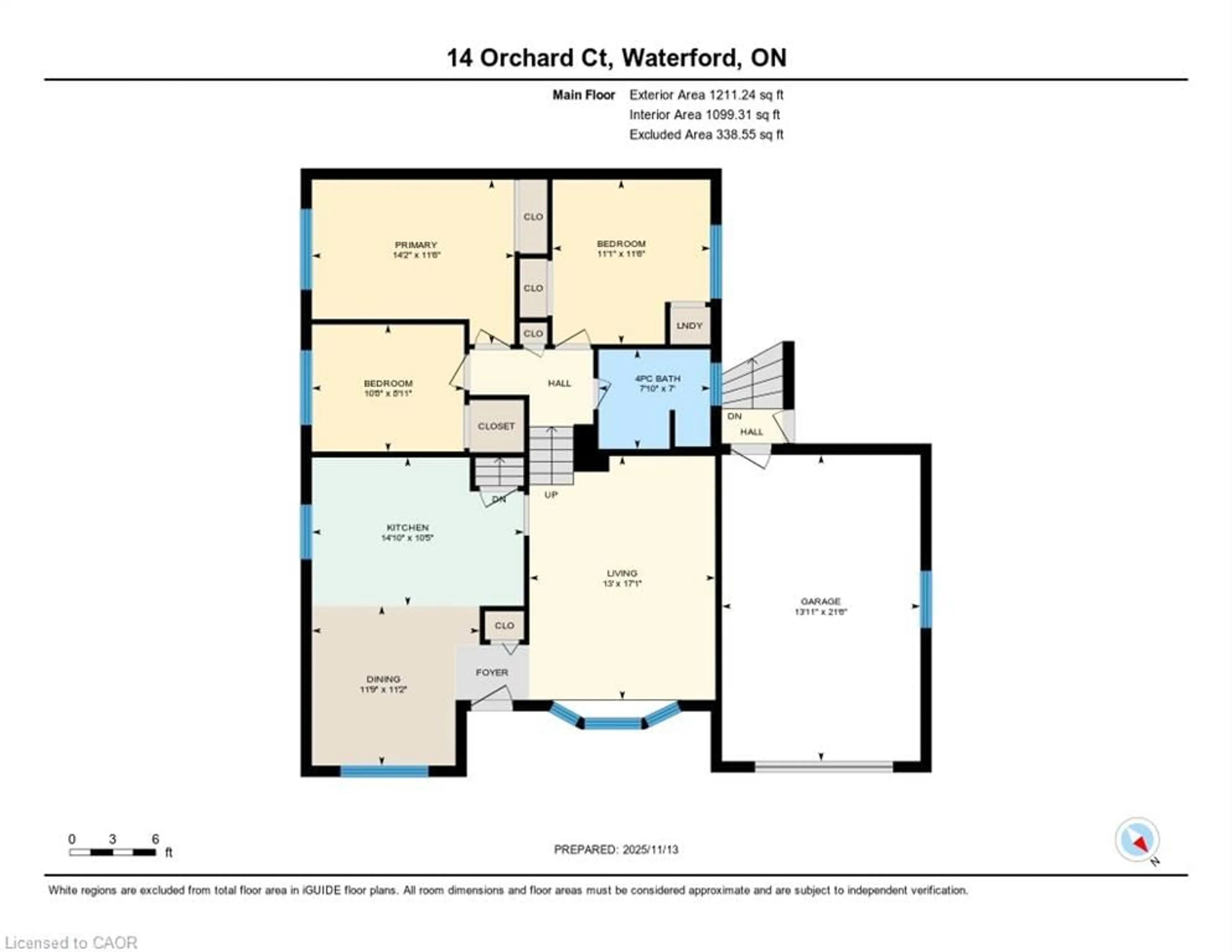 Floor plan for 14 Orchard Cres, Waterford Ontario N0E 1Y0
