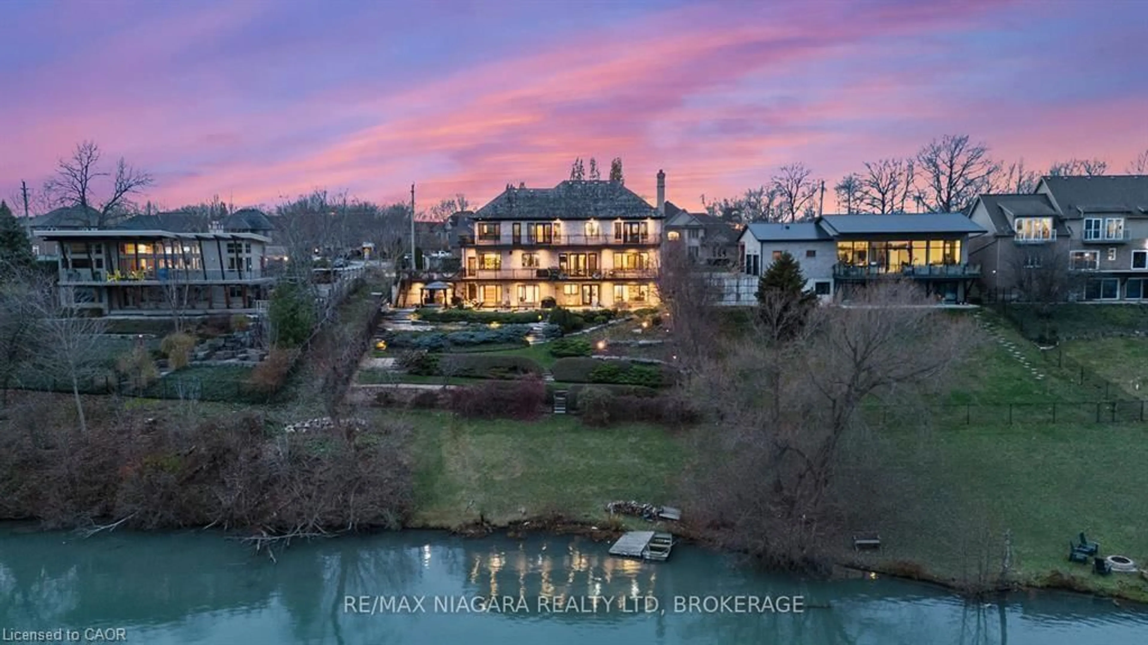 A pic from outside/outdoor area/front of a property/back of a property/a pic from drone, water/lake/river/ocean view for 358C Martindale Rd, St. Catharines Ontario L2R 6P9