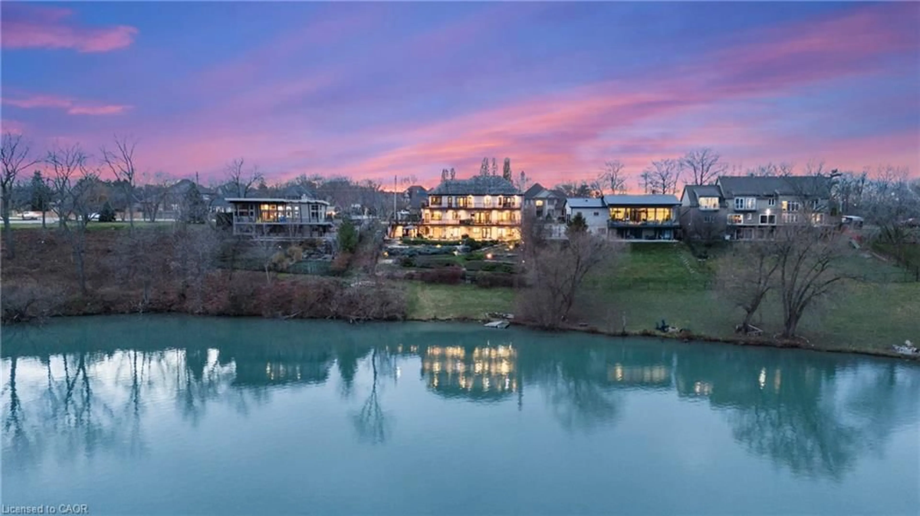 A pic from outside/outdoor area/front of a property/back of a property/a pic from drone, water/lake/river/ocean view for 358C Martindale Rd, St. Catharines Ontario L2R 6P9
