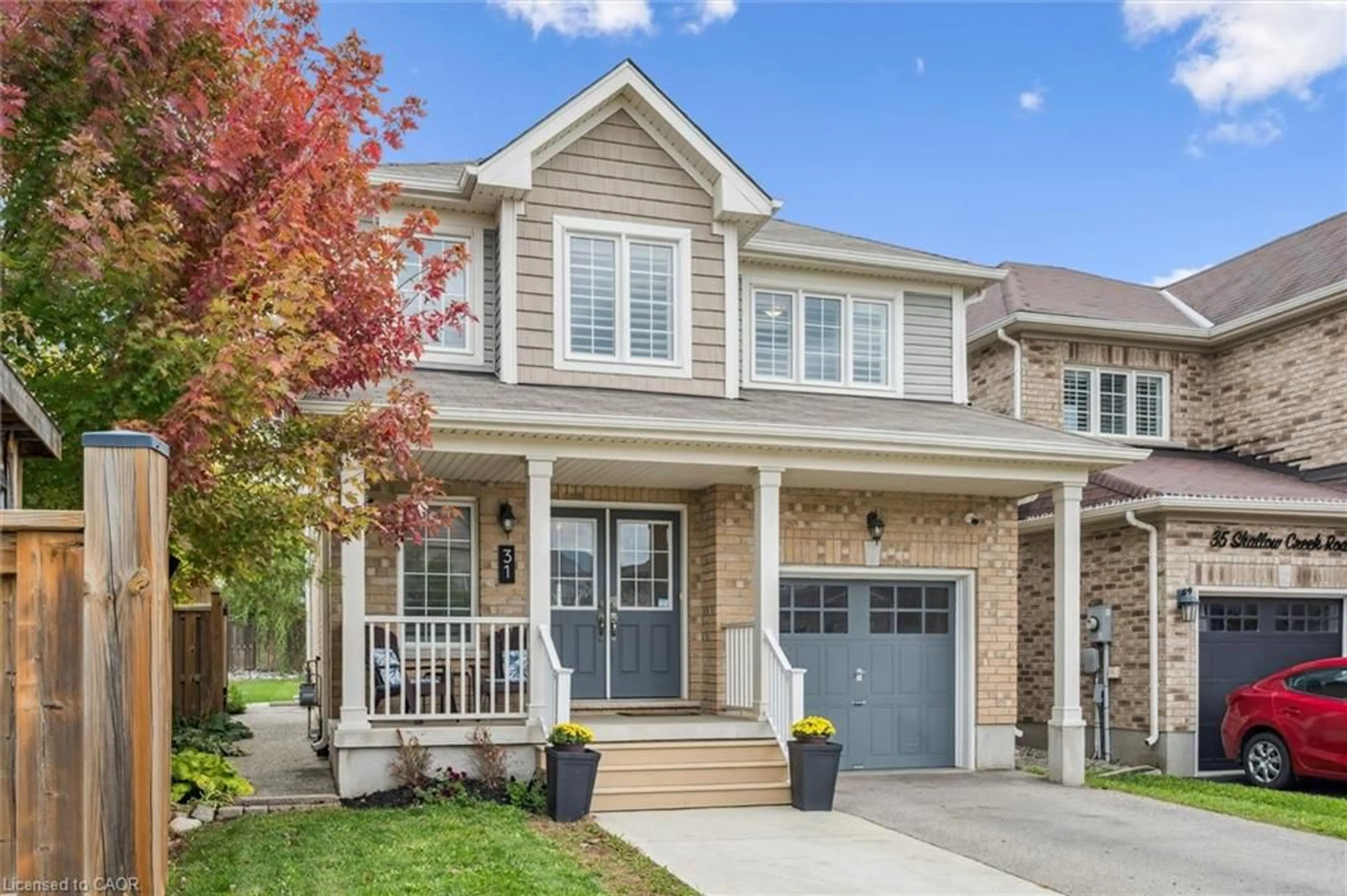 Home with brick exterior material, street for 31 Shallow Creek Rd, Breslau Ontario N0B 1M0